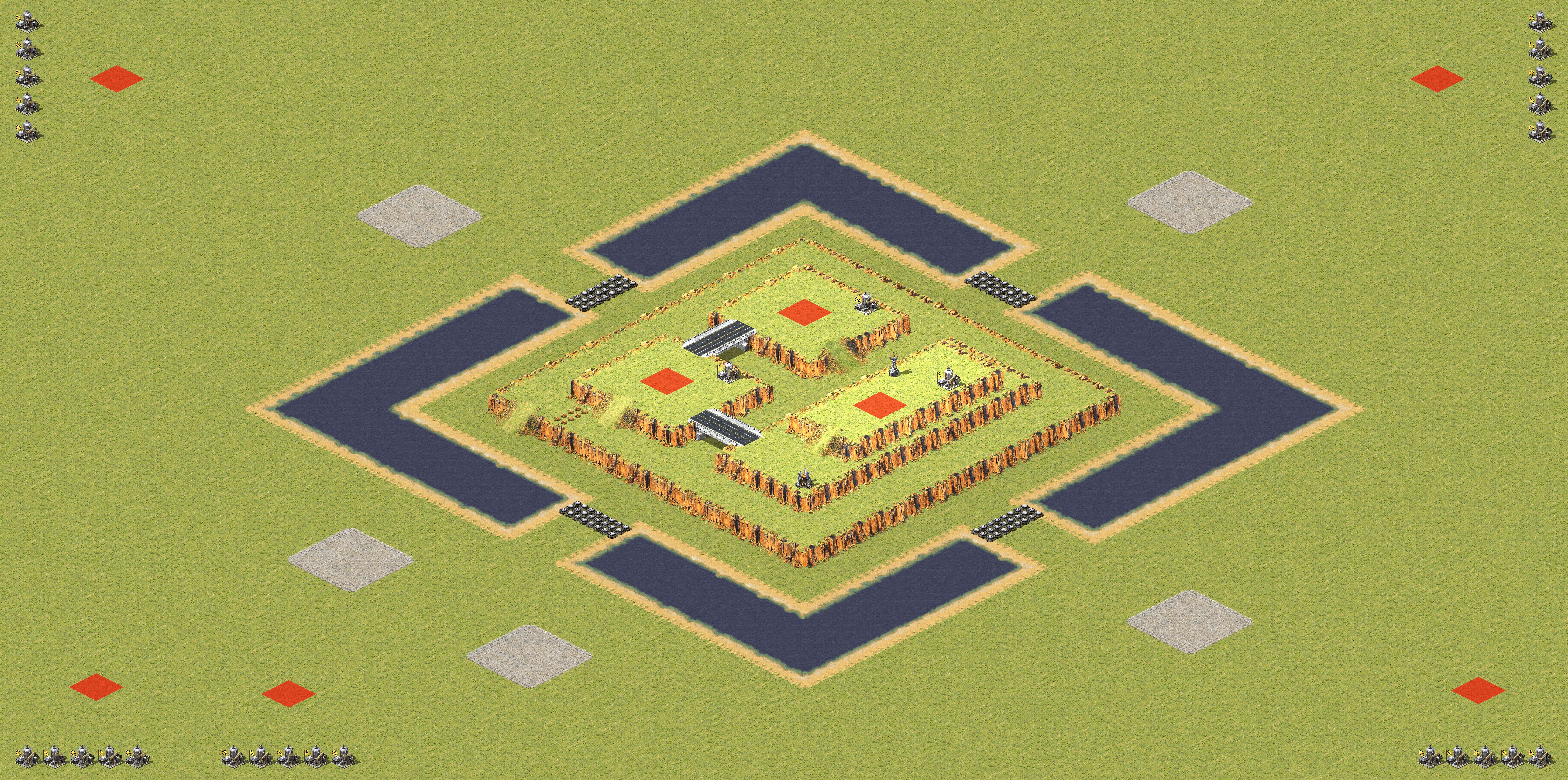 Rendered map: 3-Player High Ground Coop