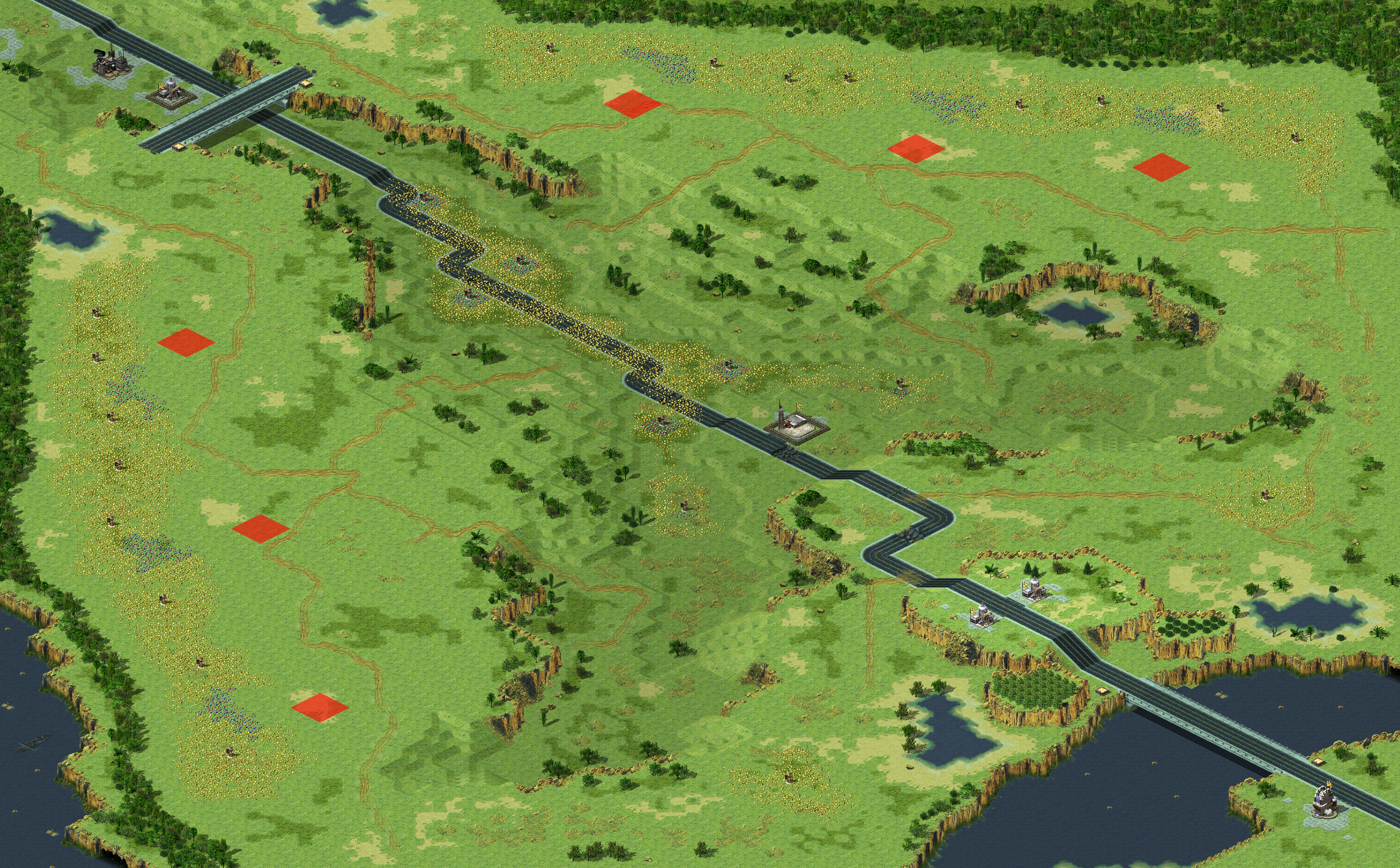 Rendered map: Road Skirmish