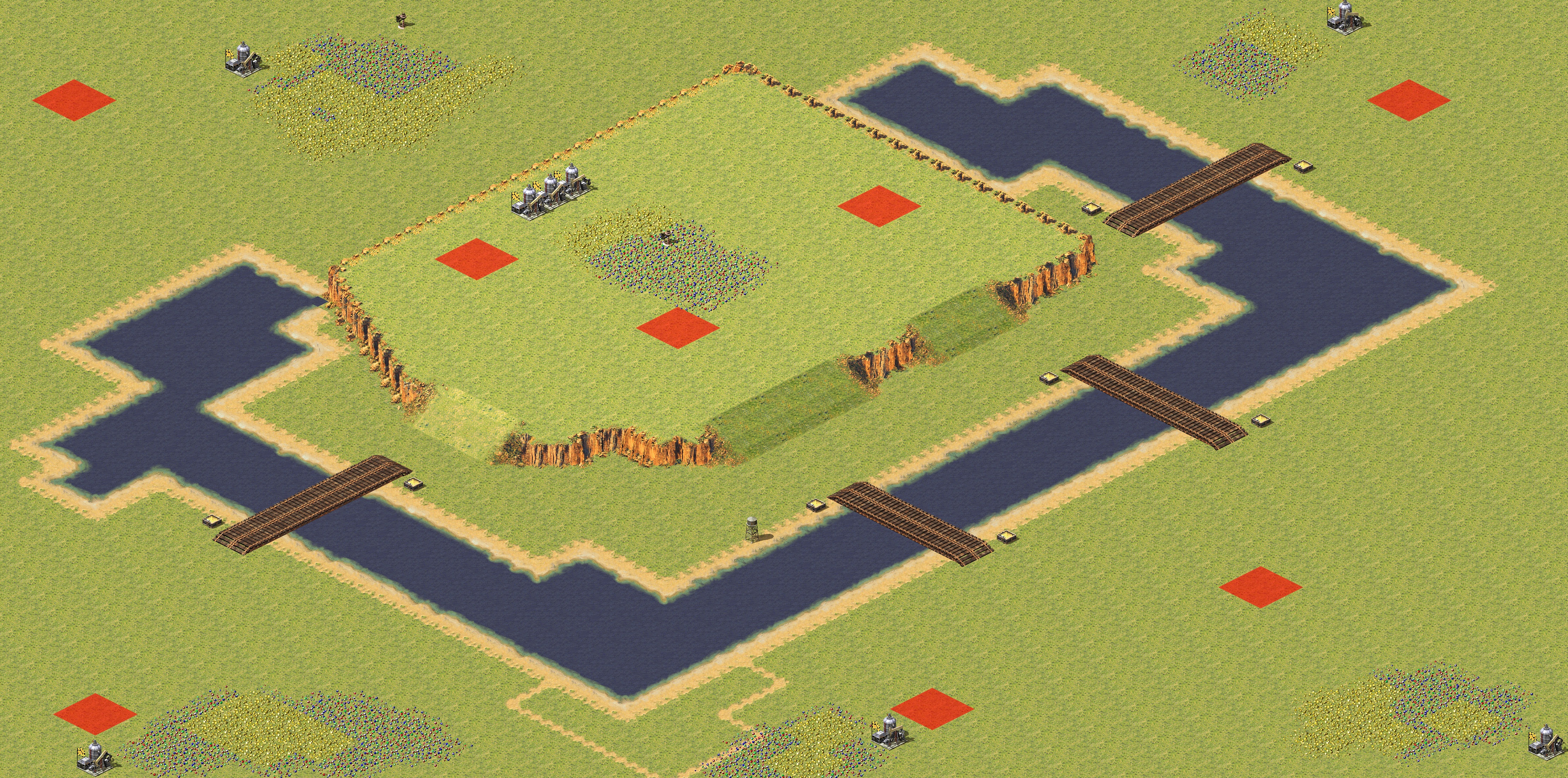 Rendered map: Three Brothers Battle