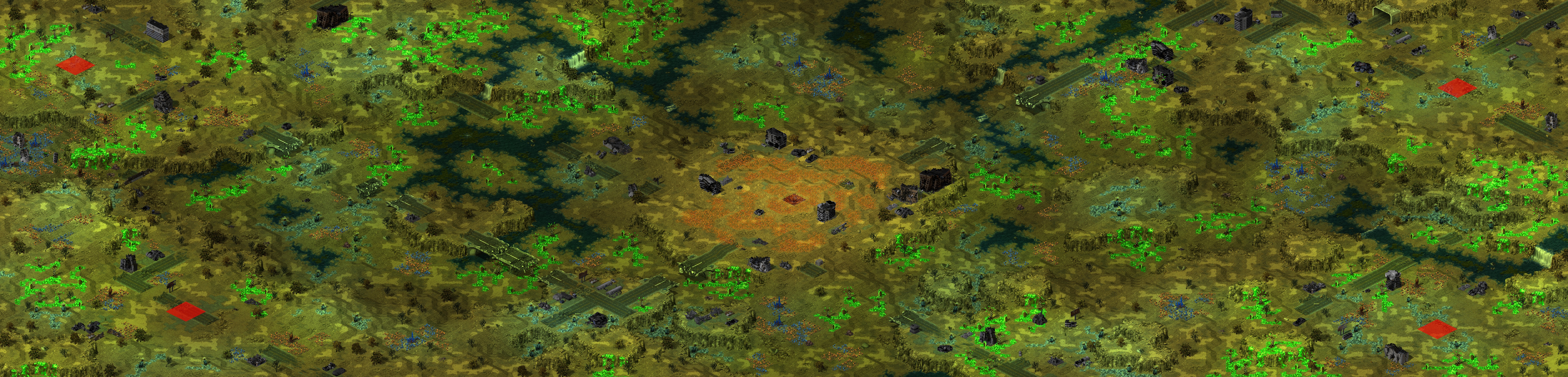 Rendered map: Tiberium Wilderness