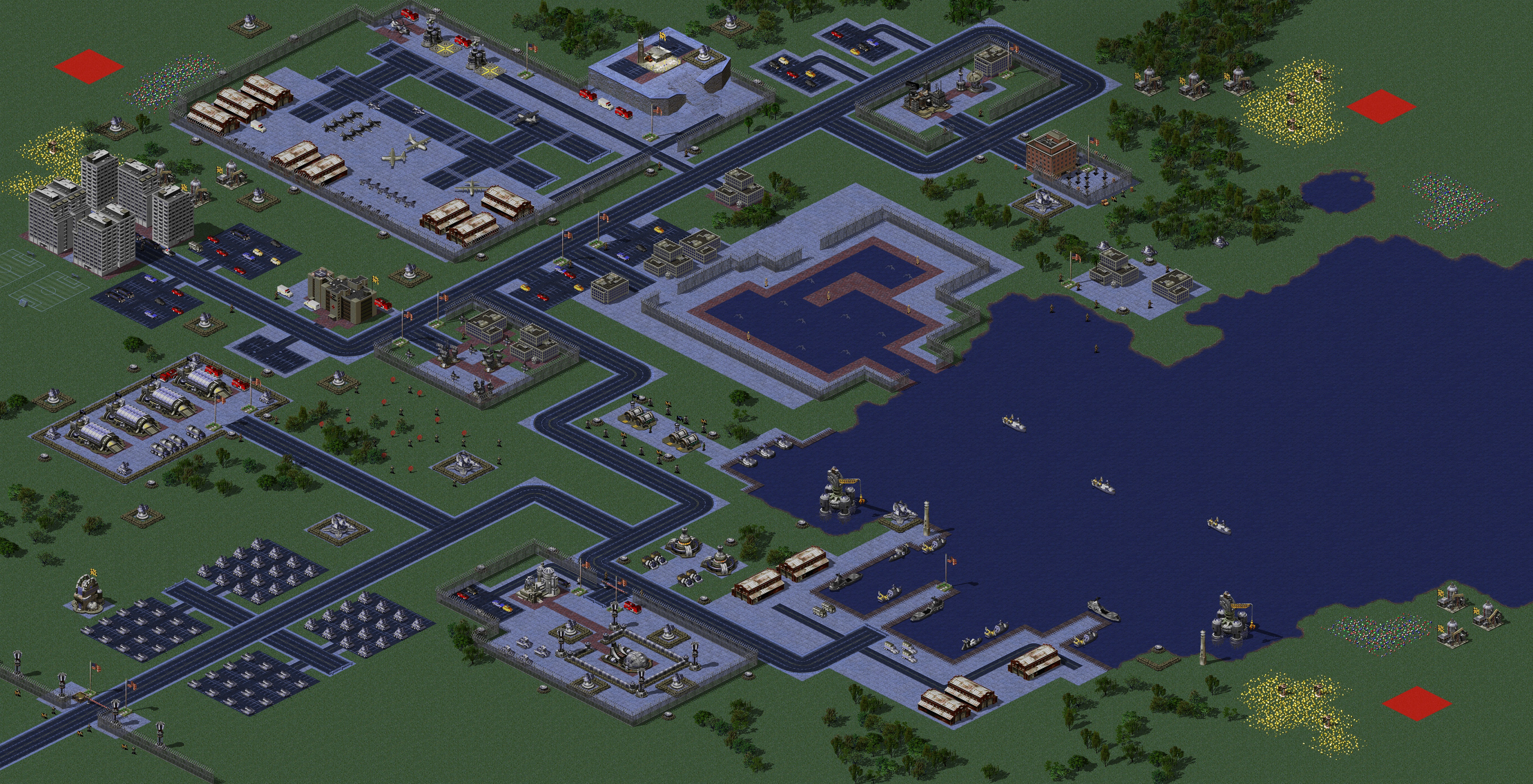 Rendered map: Allied Top Secret Location