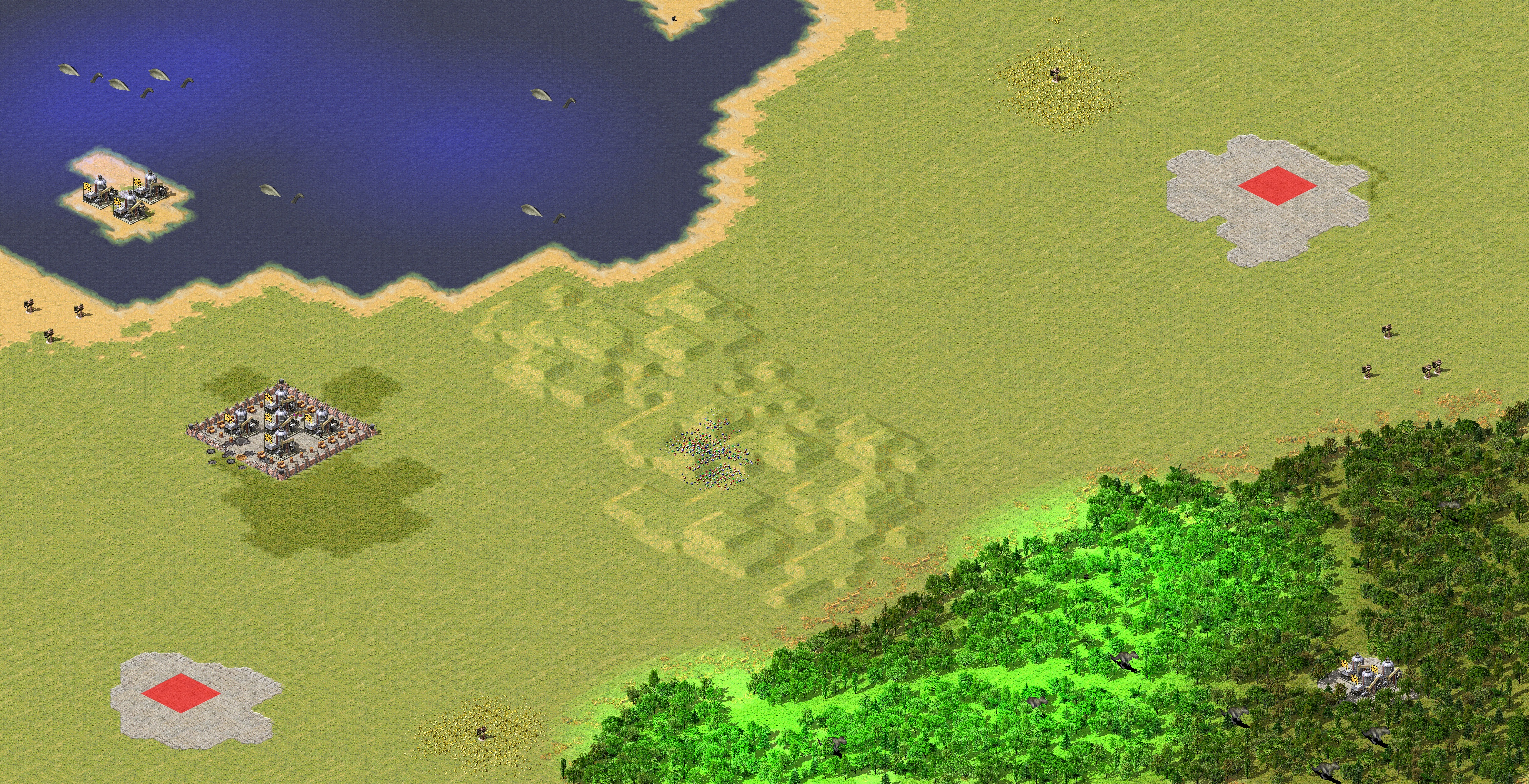 Rendered map: Jurassic Era