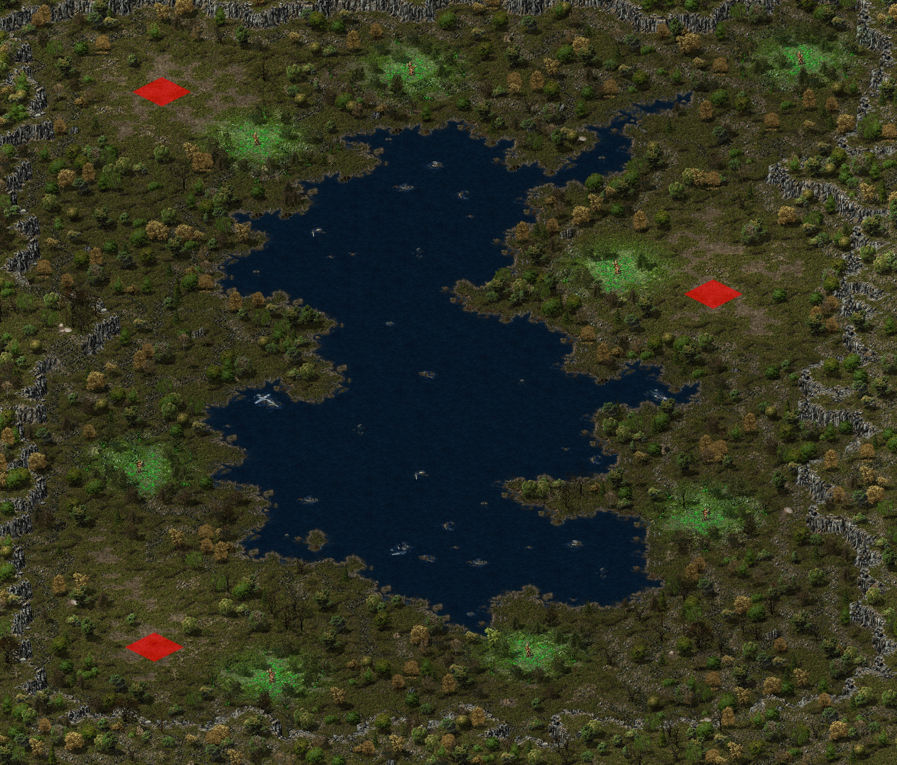 Rendered map: Surrounded