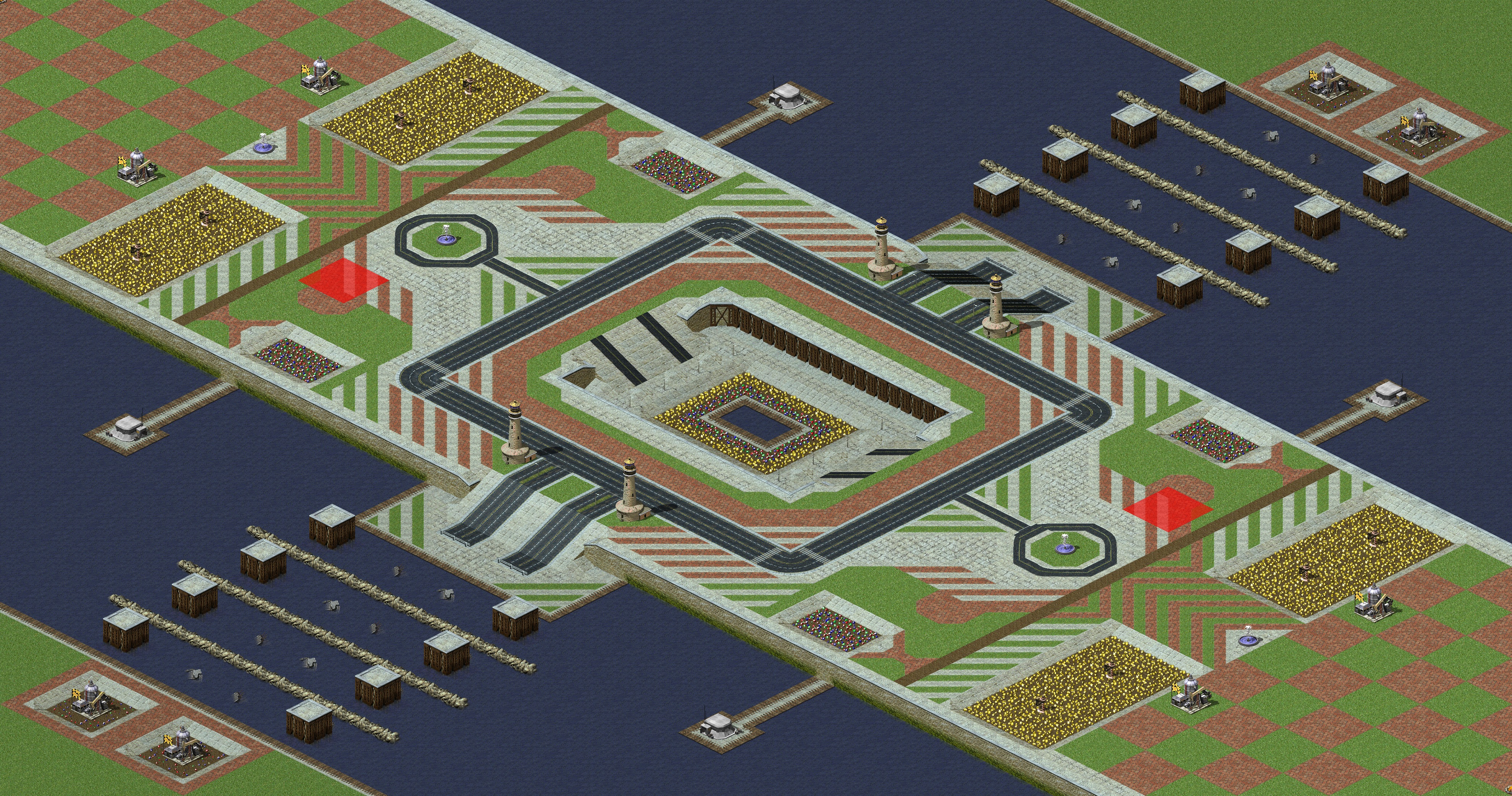 Rendered map: 正式锦标赛地图D - 尤复赛事（预占领）