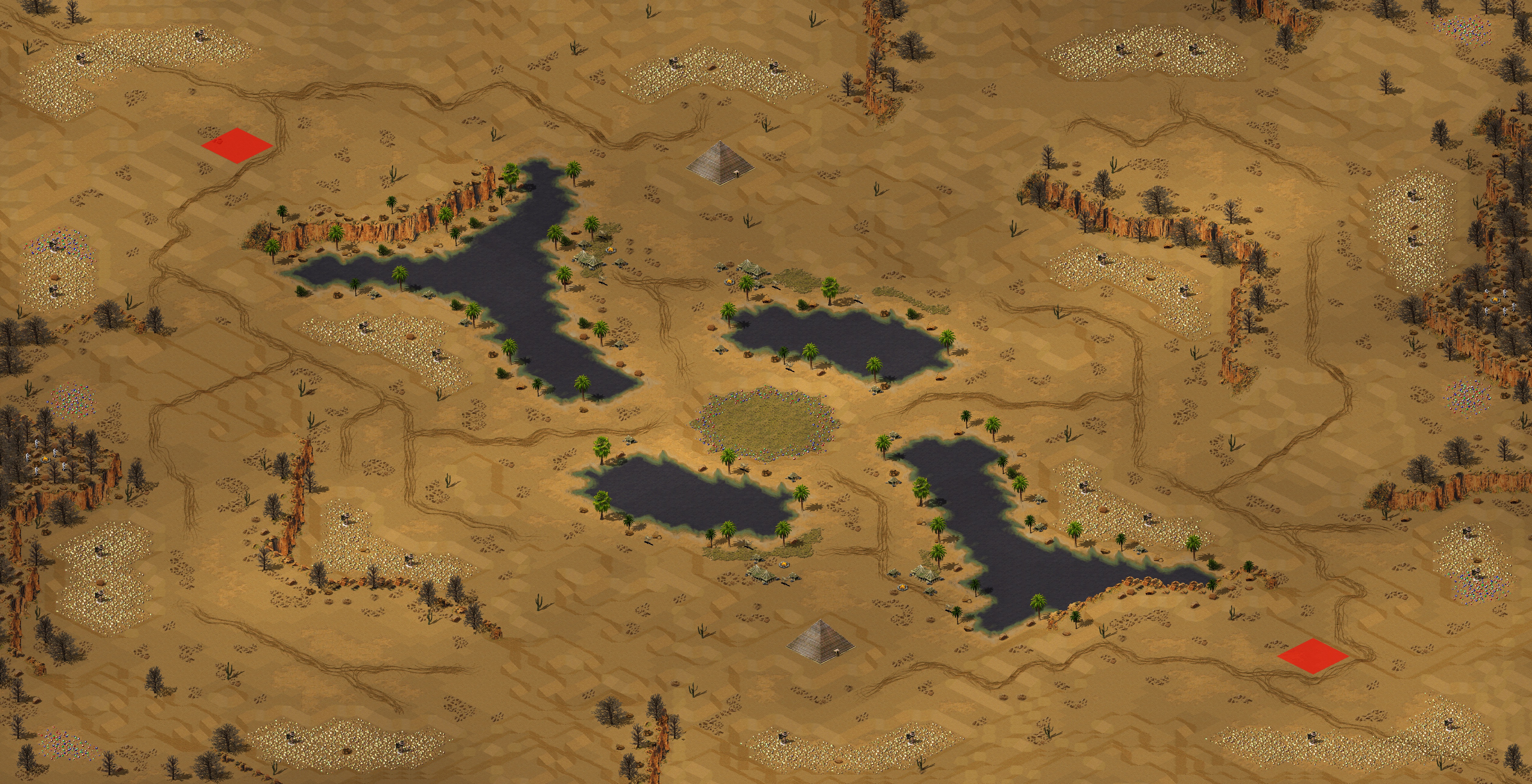 Rendered map: arabian oasis