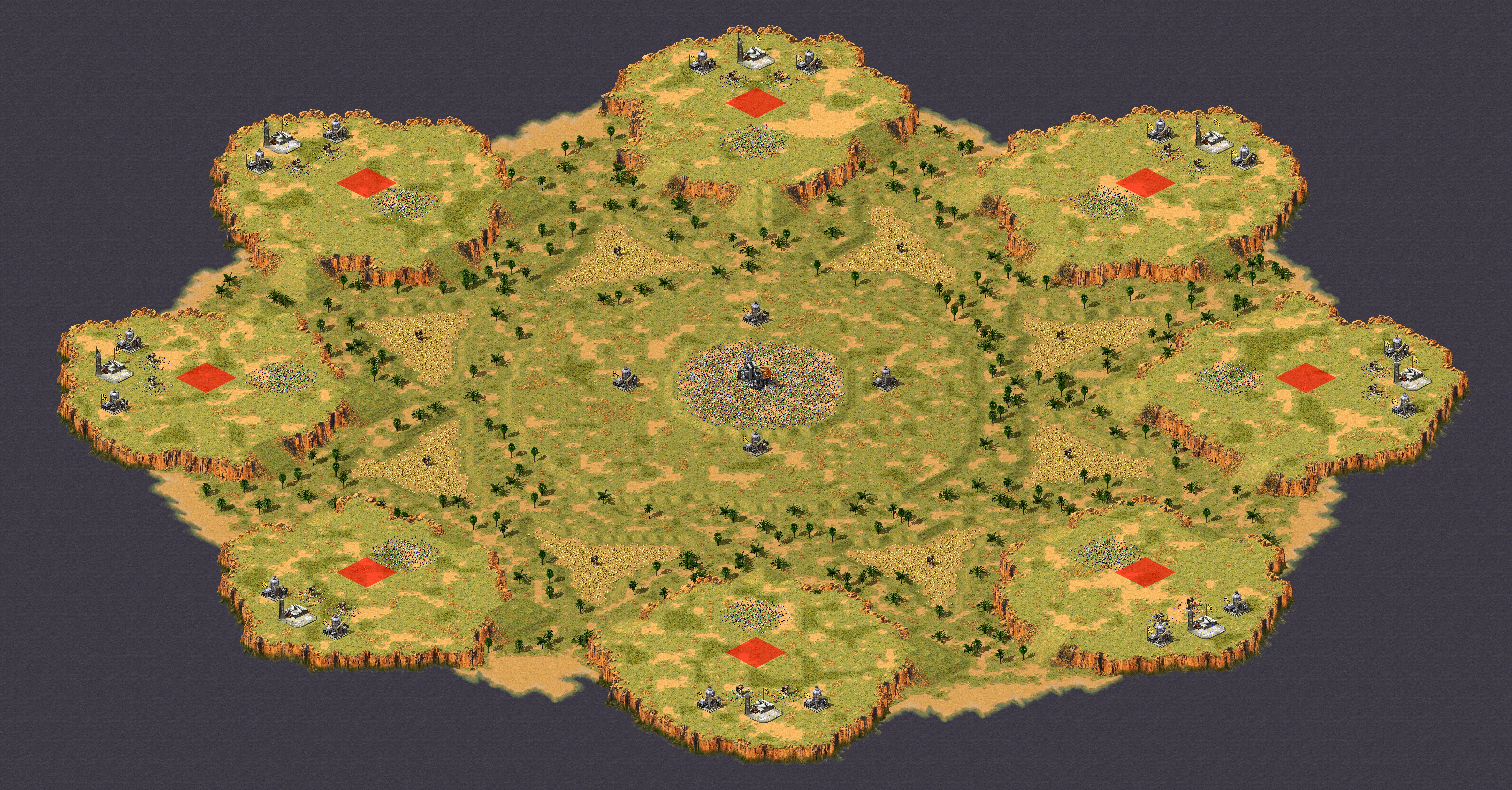 Rendered map: 2025 Mixed War King - Round Table