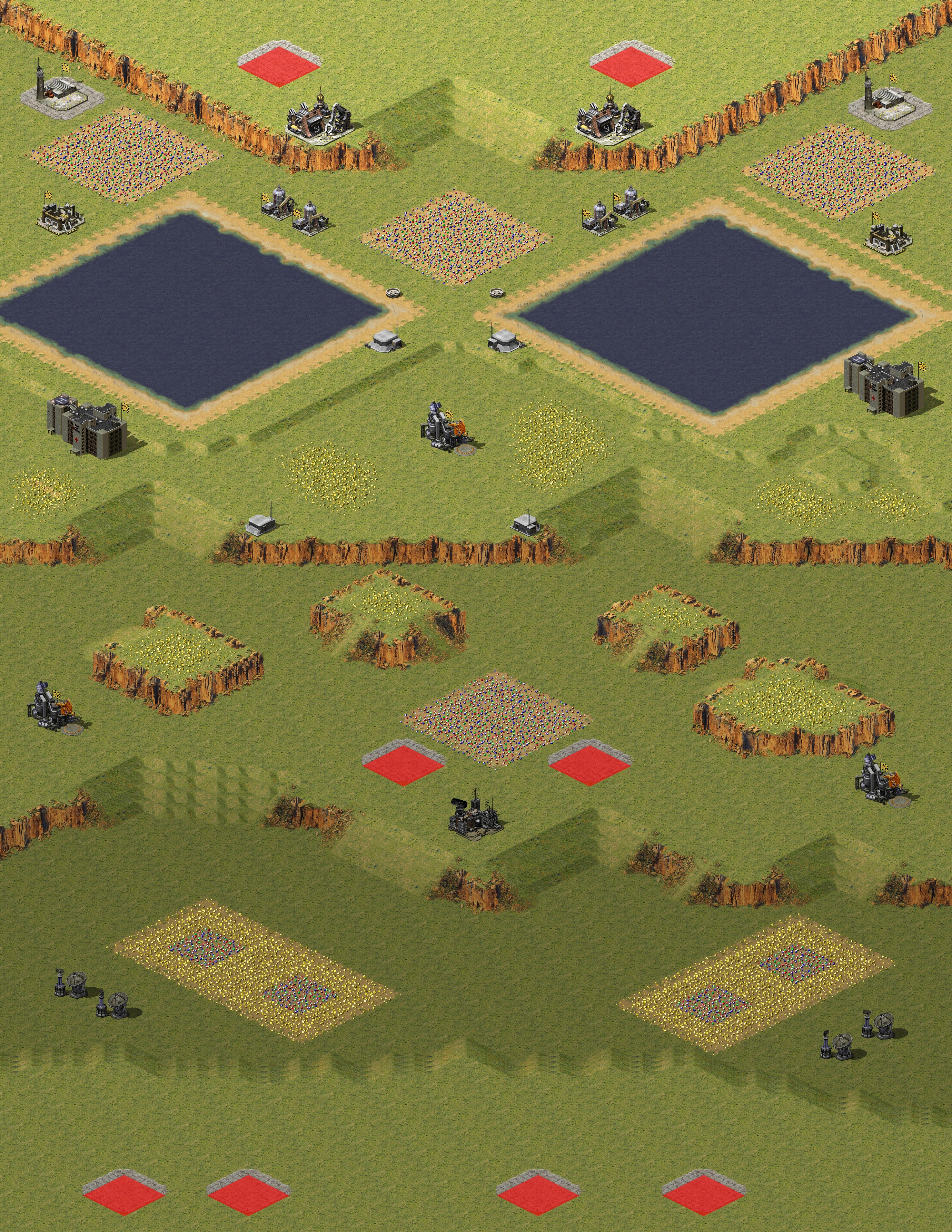 Rendered map: 2v2v4