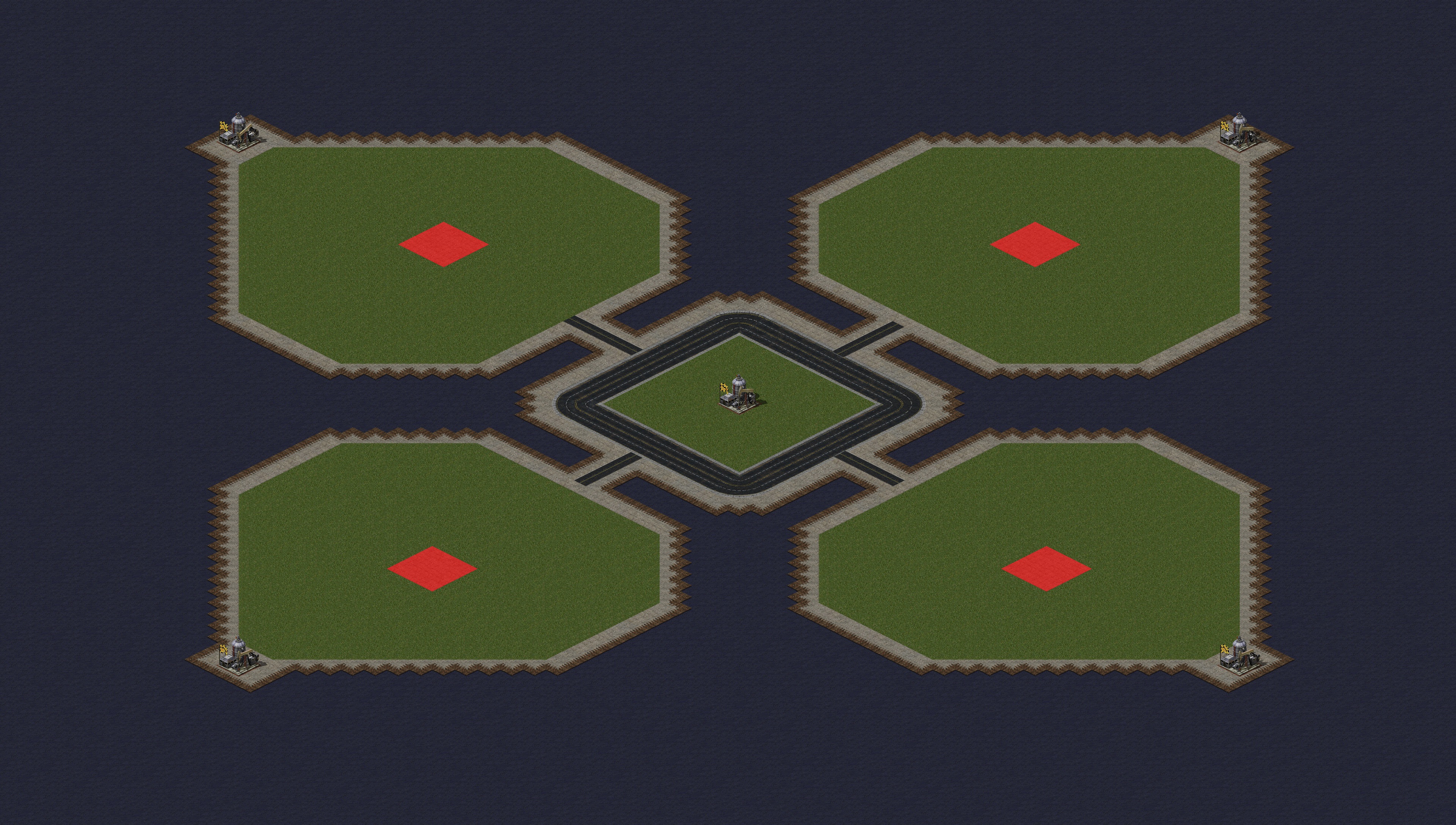 Rendered map: [4] Multi MCV & Oil in Corners