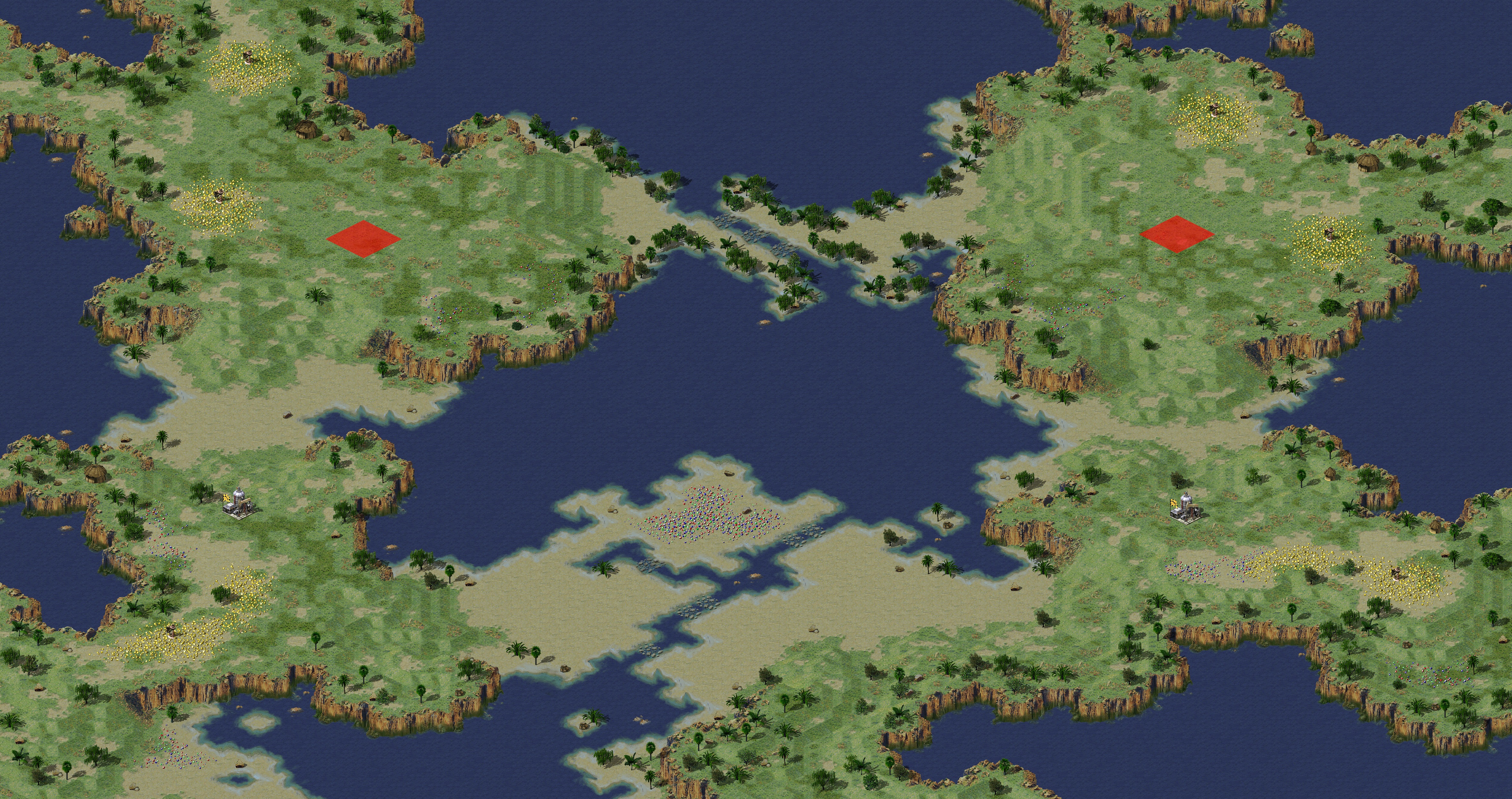 Rendered map: Buffed Land on Water