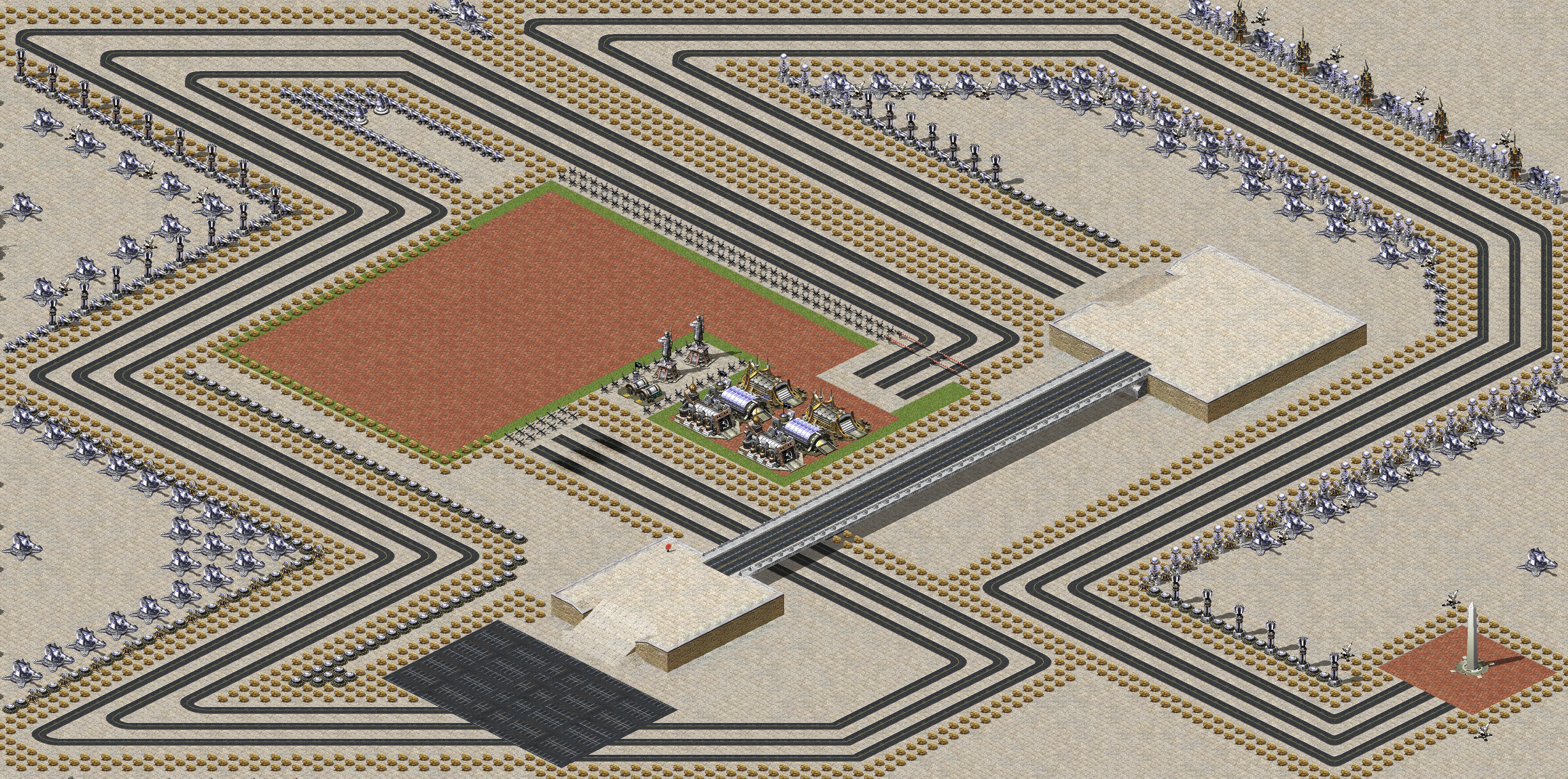 Rendered map: Dual Assault - Monument