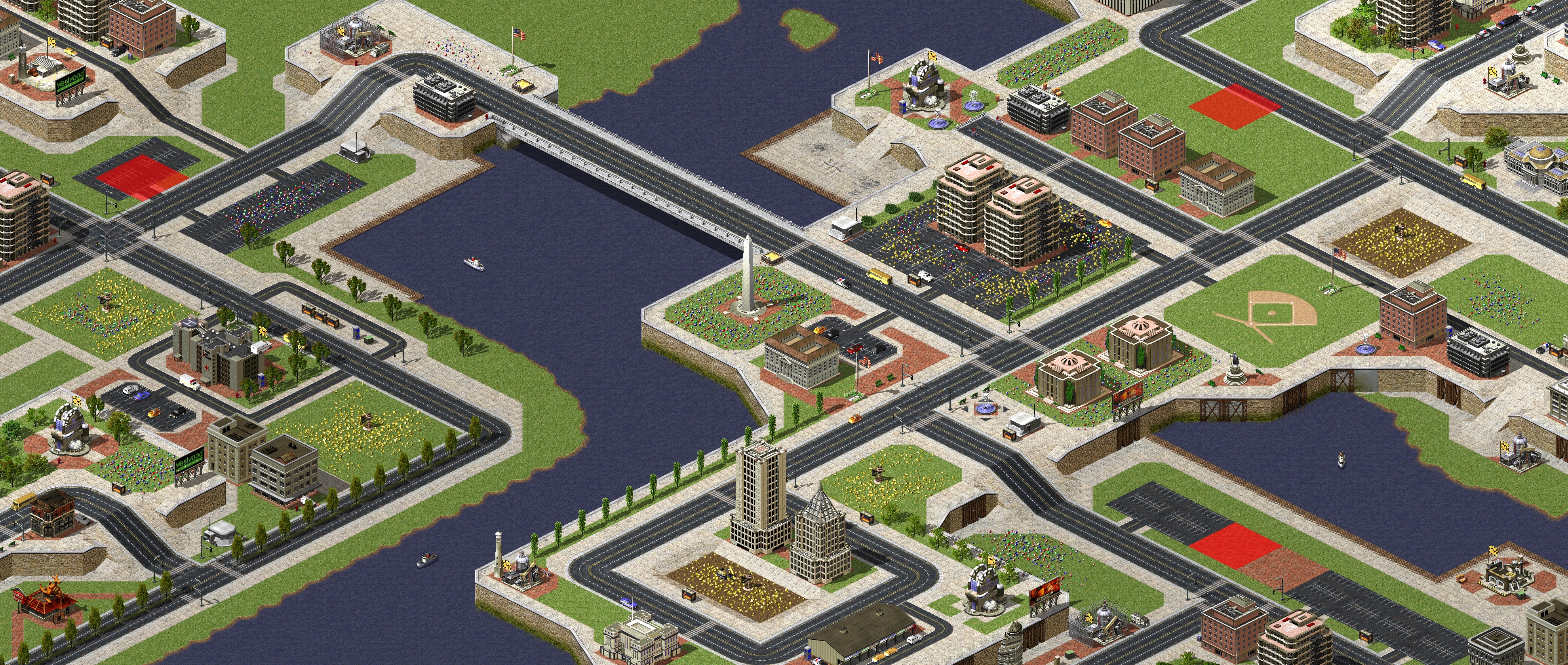 Rendered map: Urban Trio