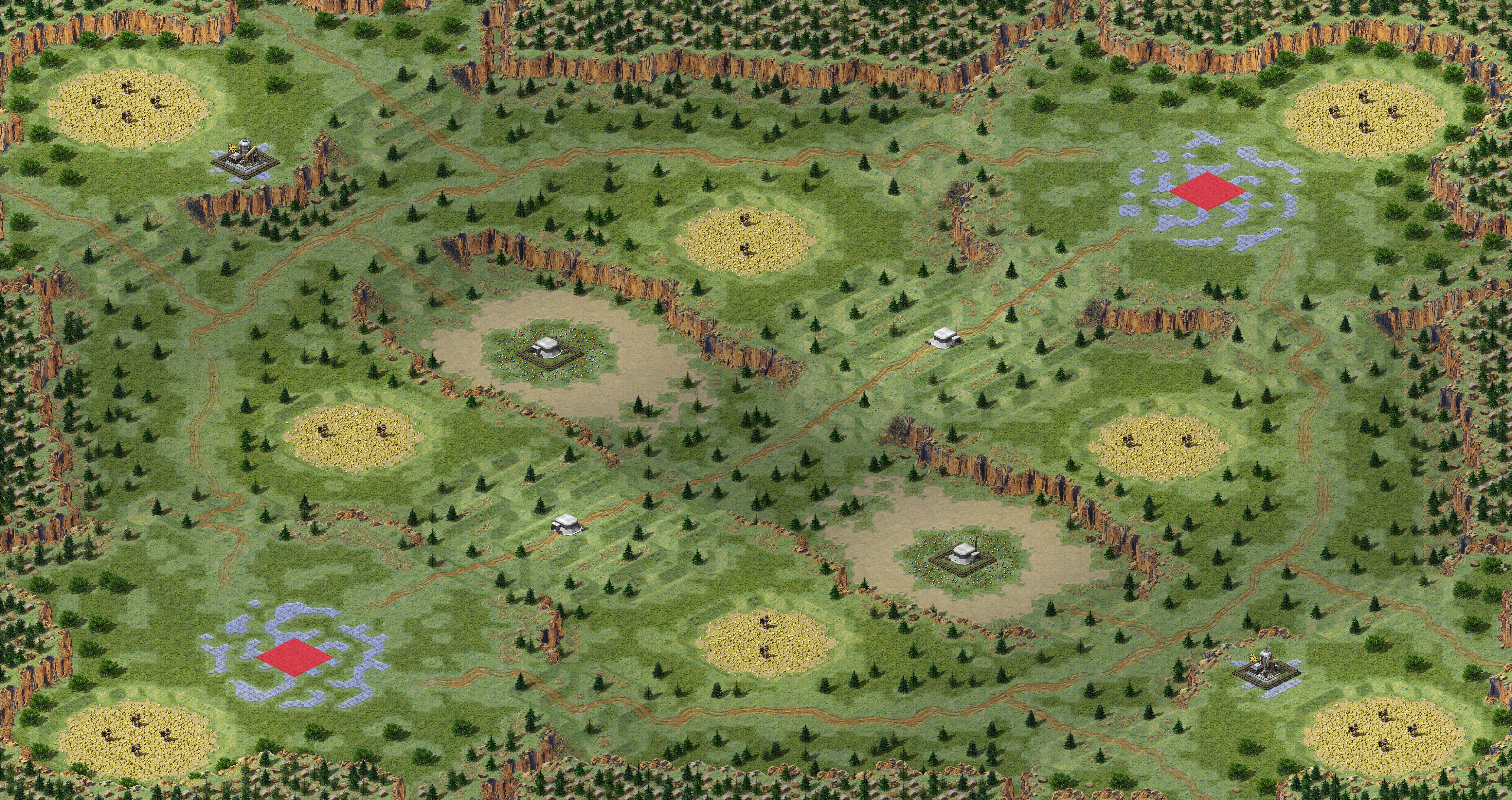Rendered map: Across the divide
