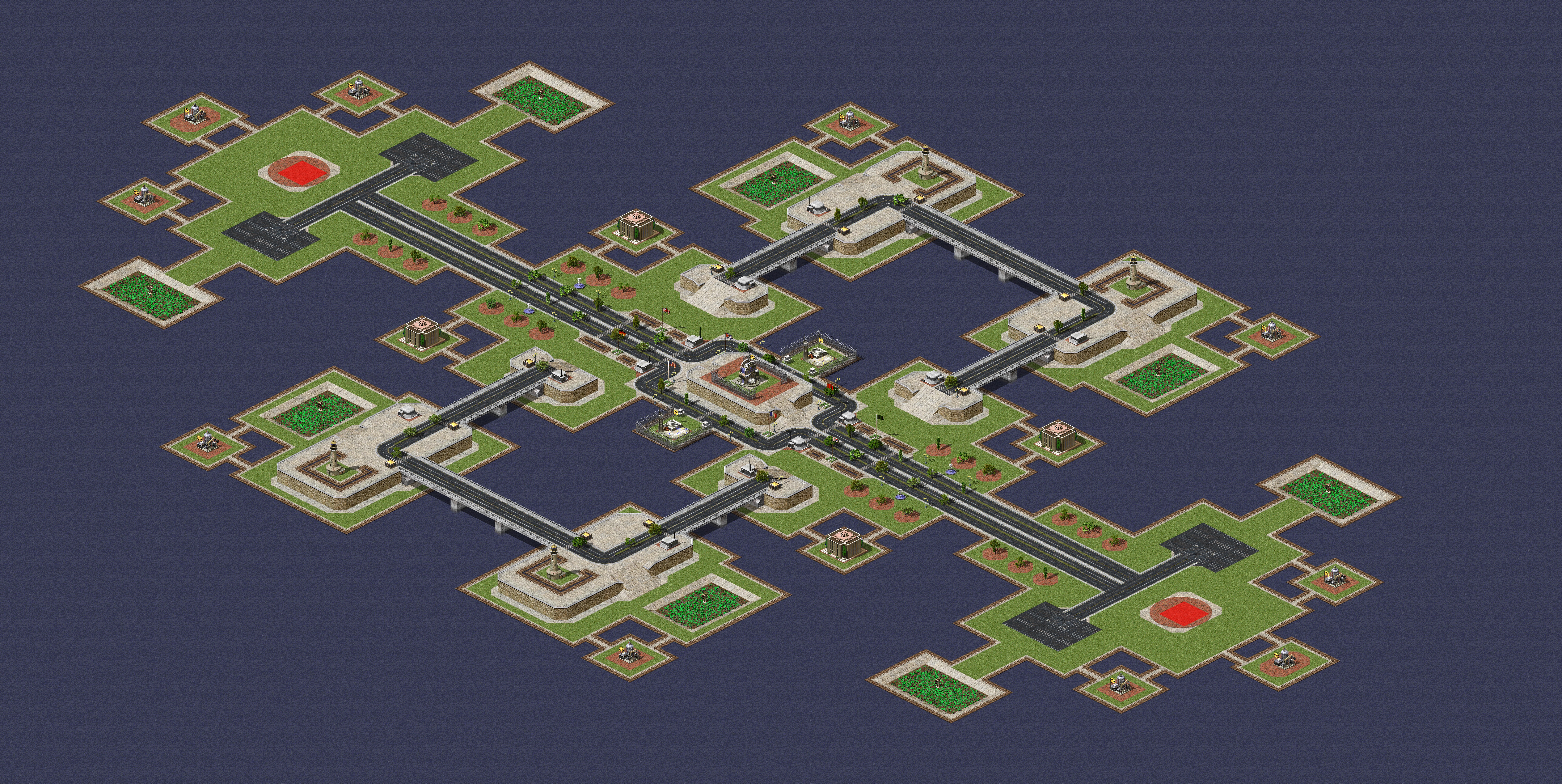Rendered map: Bay War
