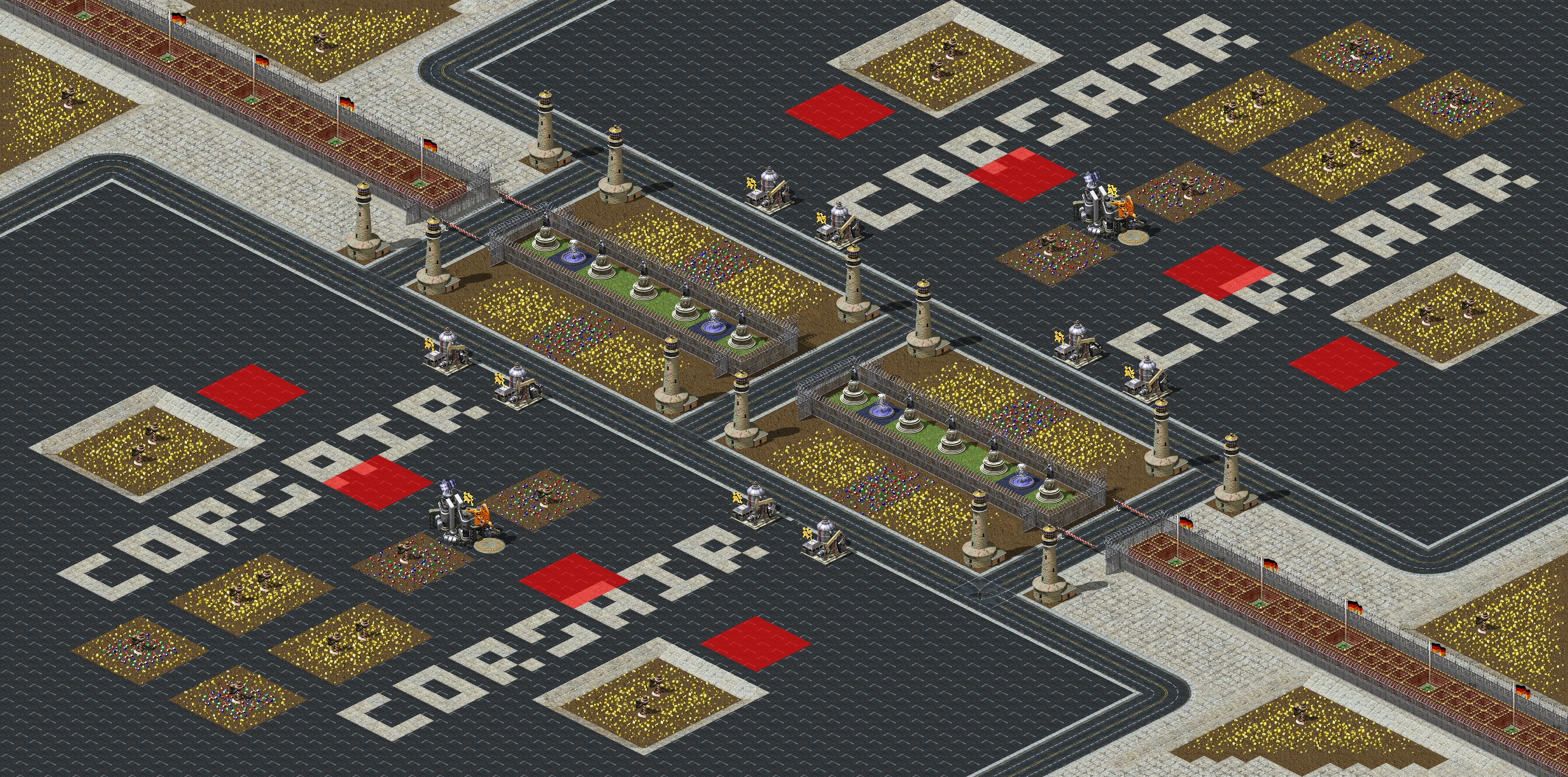 Rendered map: New Besieged City (Team)