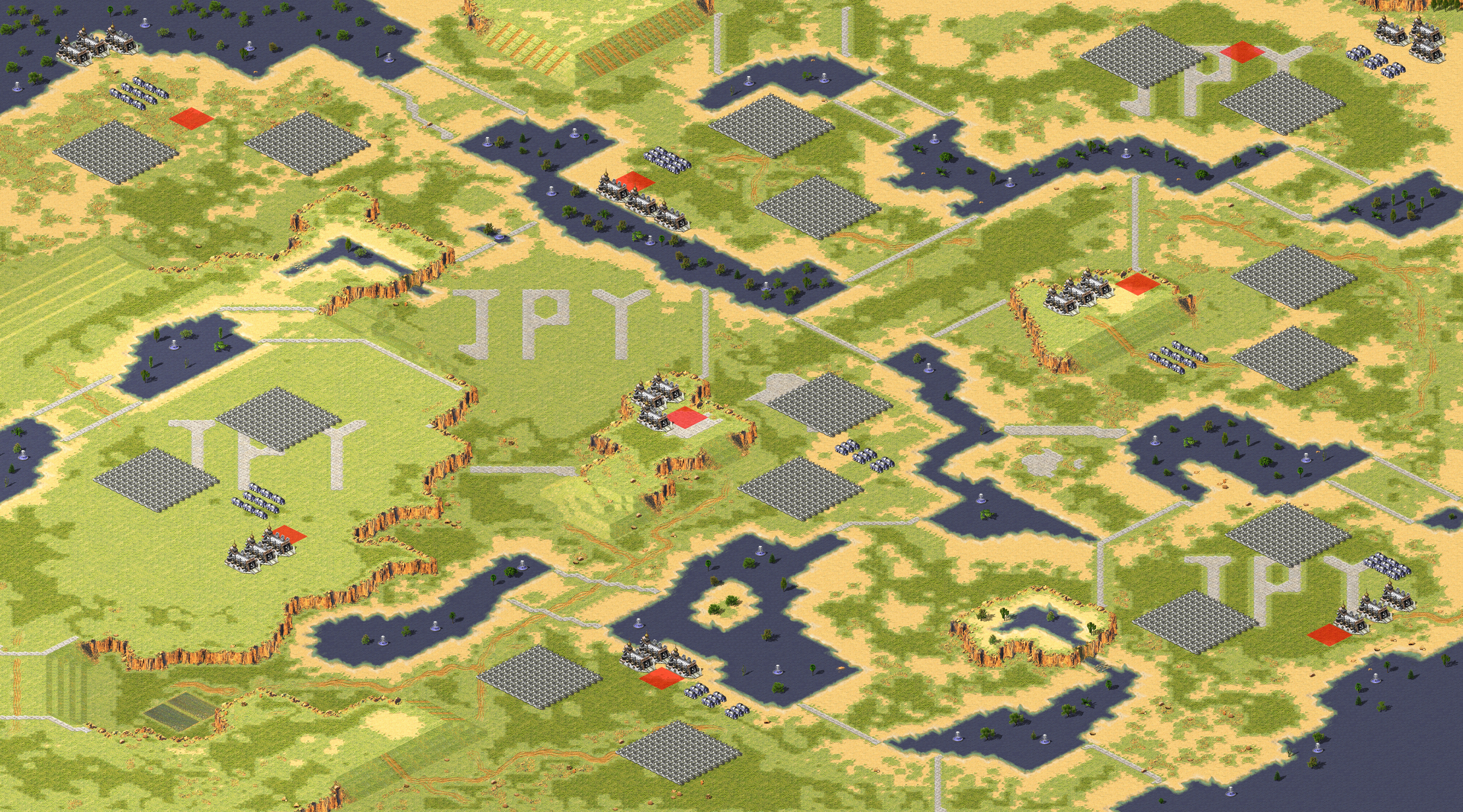 Rendered map: Apocalypse 44 Red Alliance Map