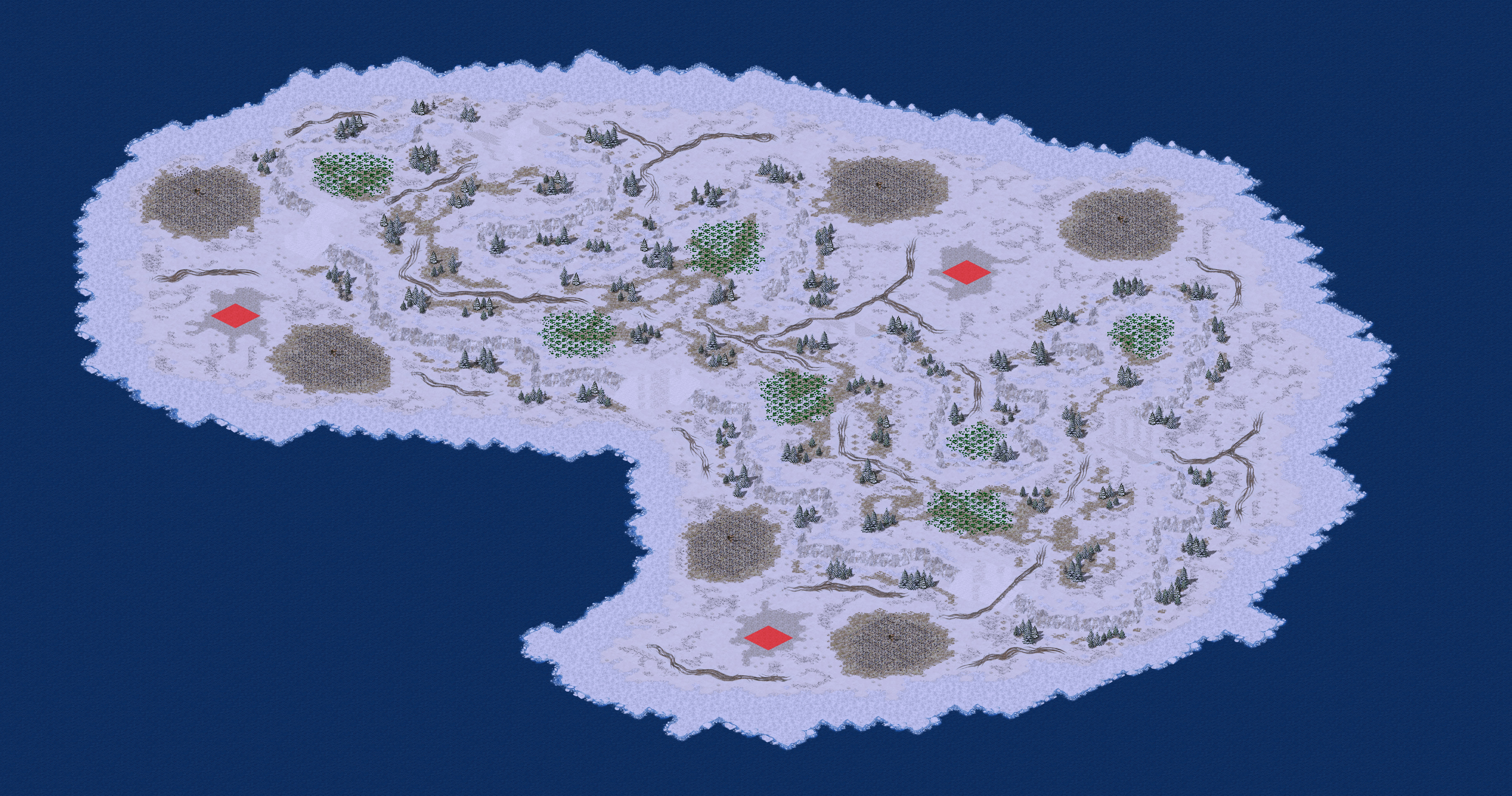 Rendered map: Hostile Iceberg