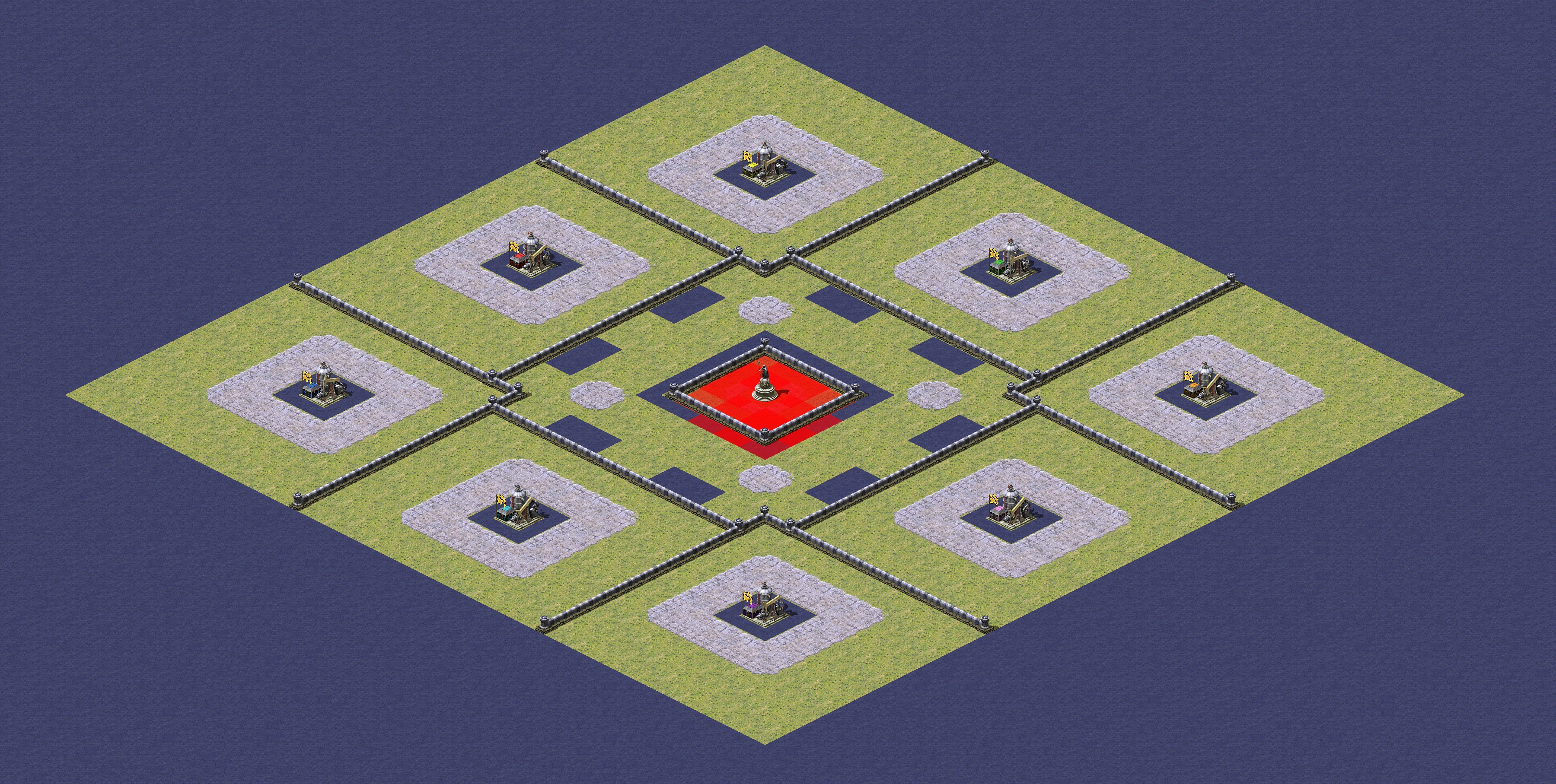 Rendered map: Soviet Deathmatch Patch (Super Oil Field)