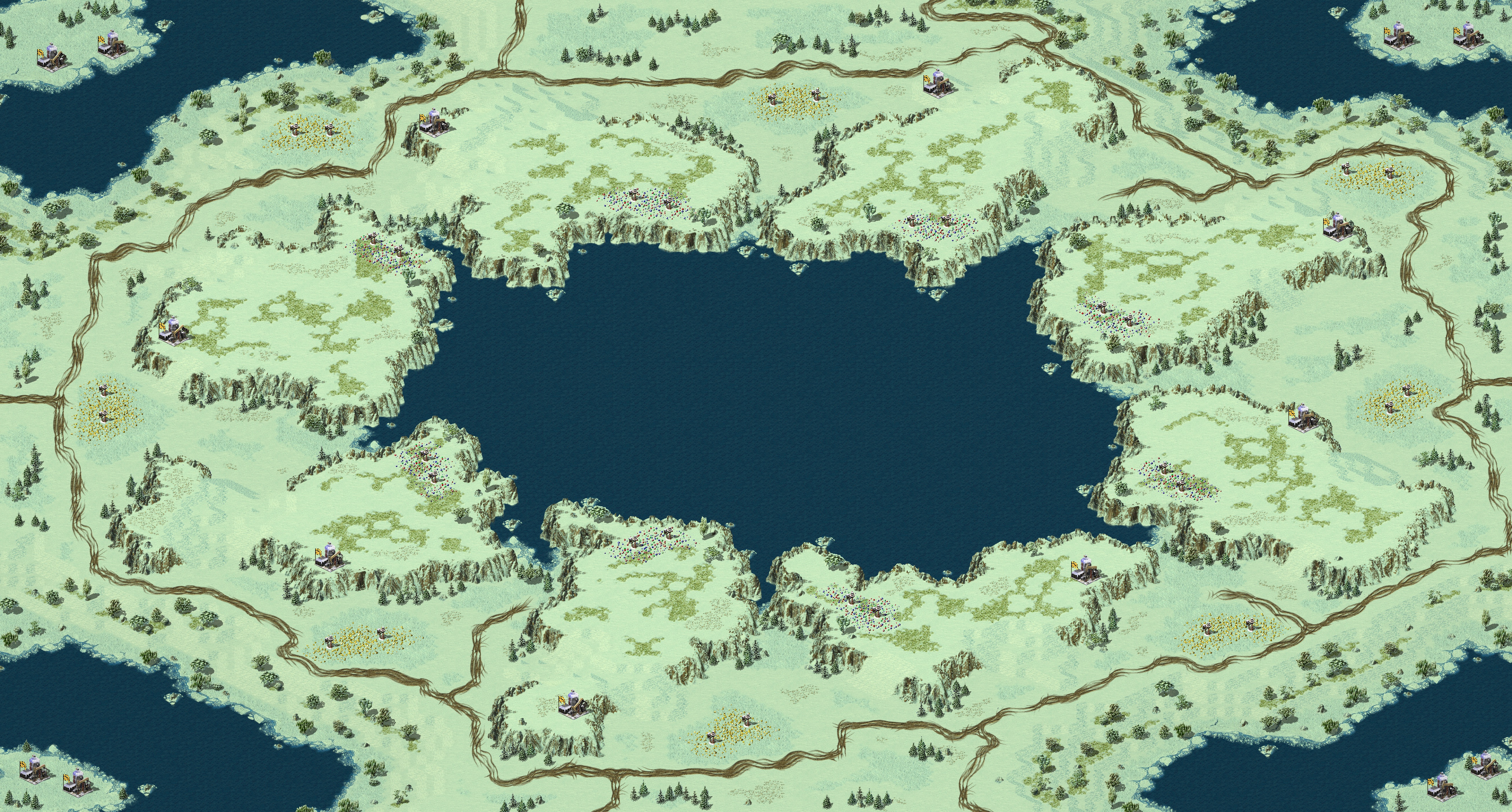 Rendered map: 2026混战王 - 天池一块地