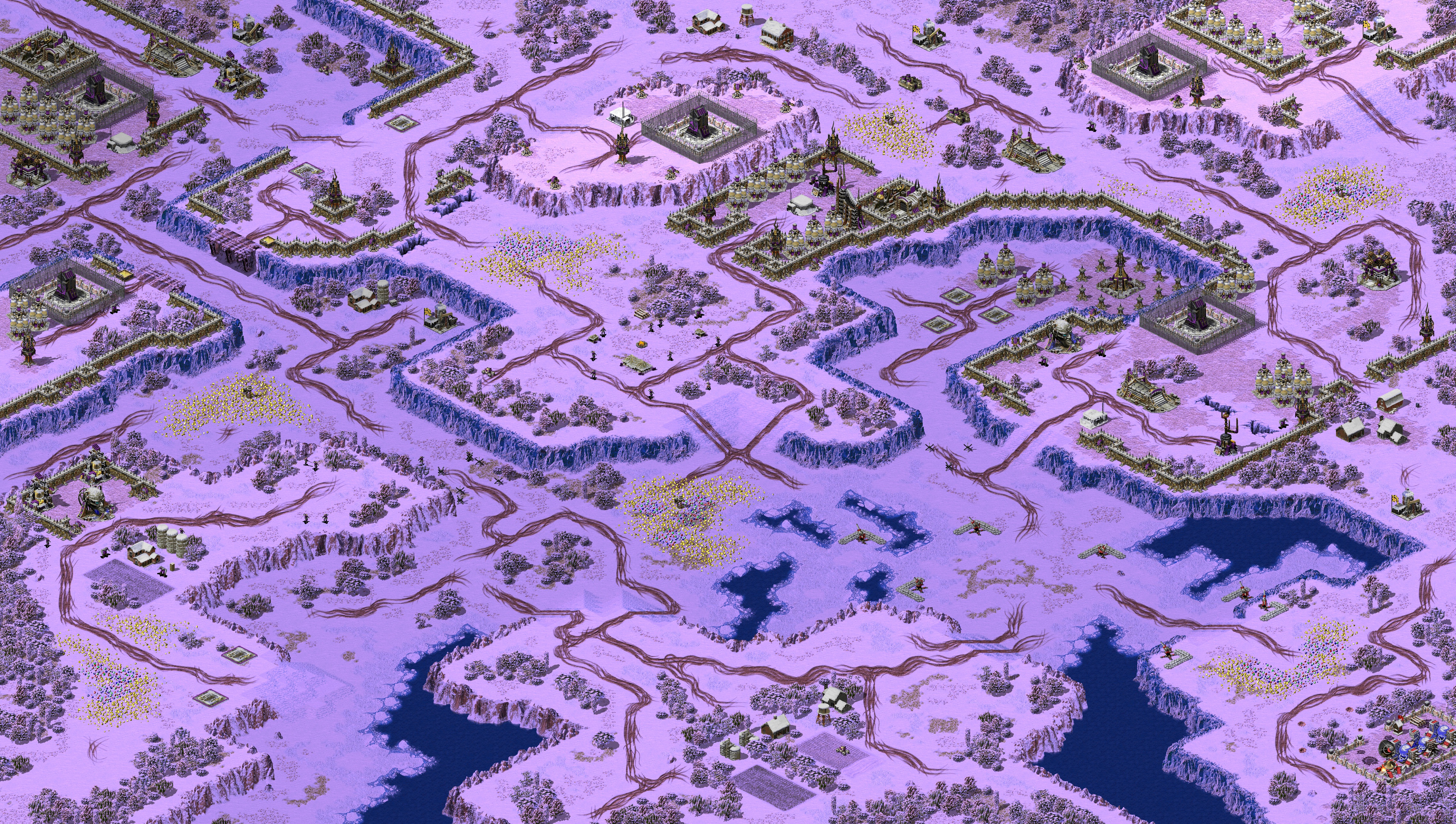 Rendered map: nuclear winter