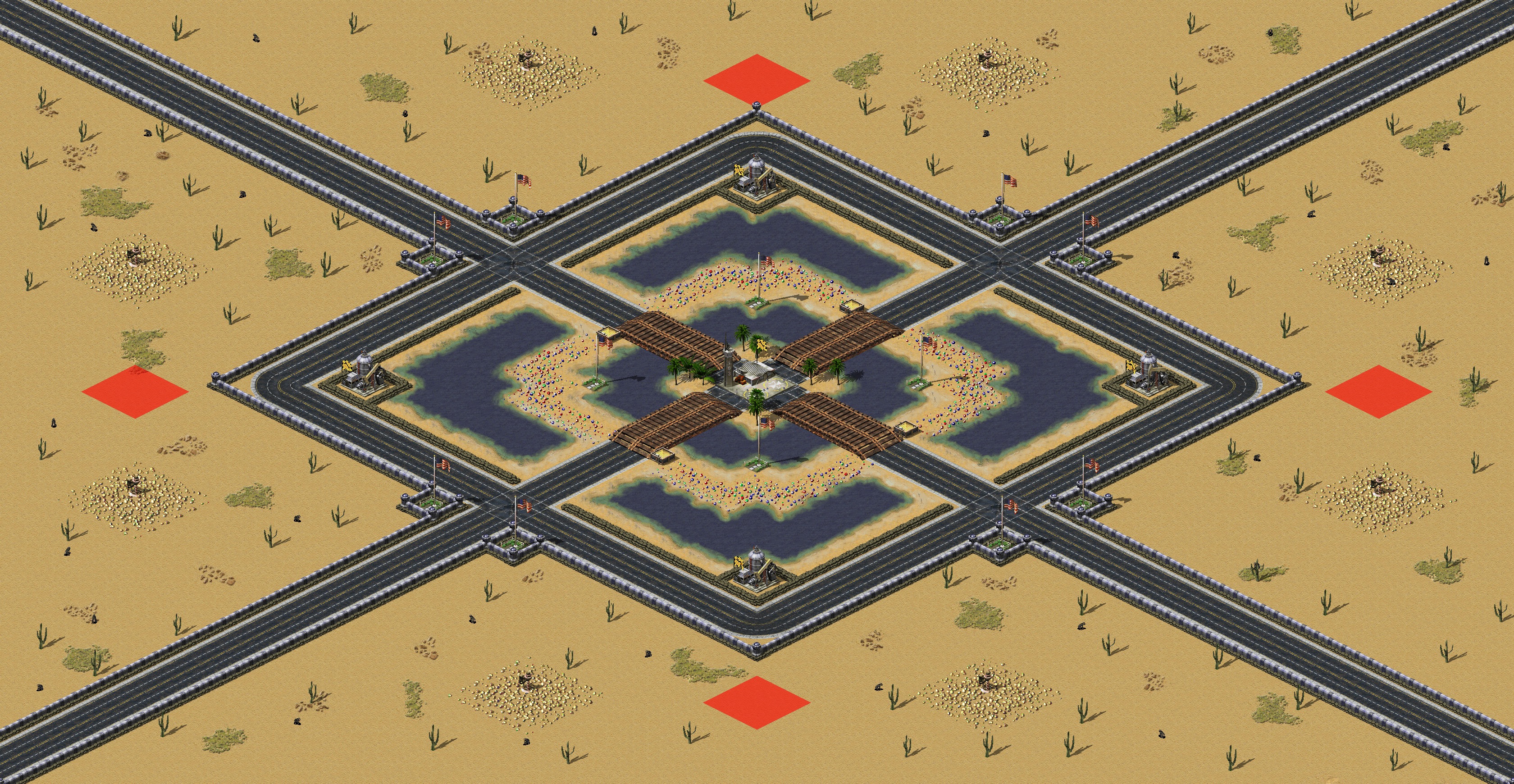 Rendered map: 沙漠之泉