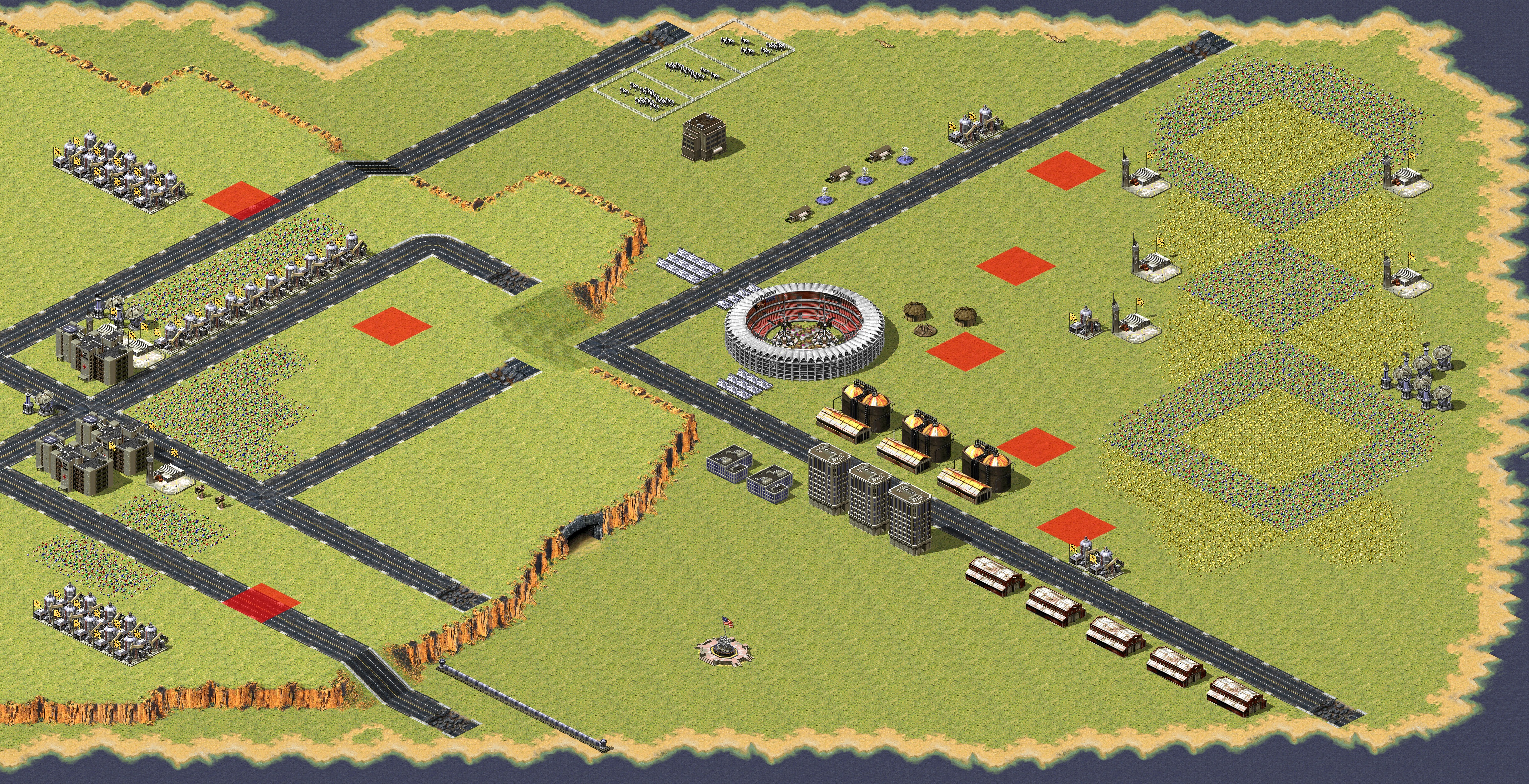 Rendered map: Allied Invasion Libya 5v3