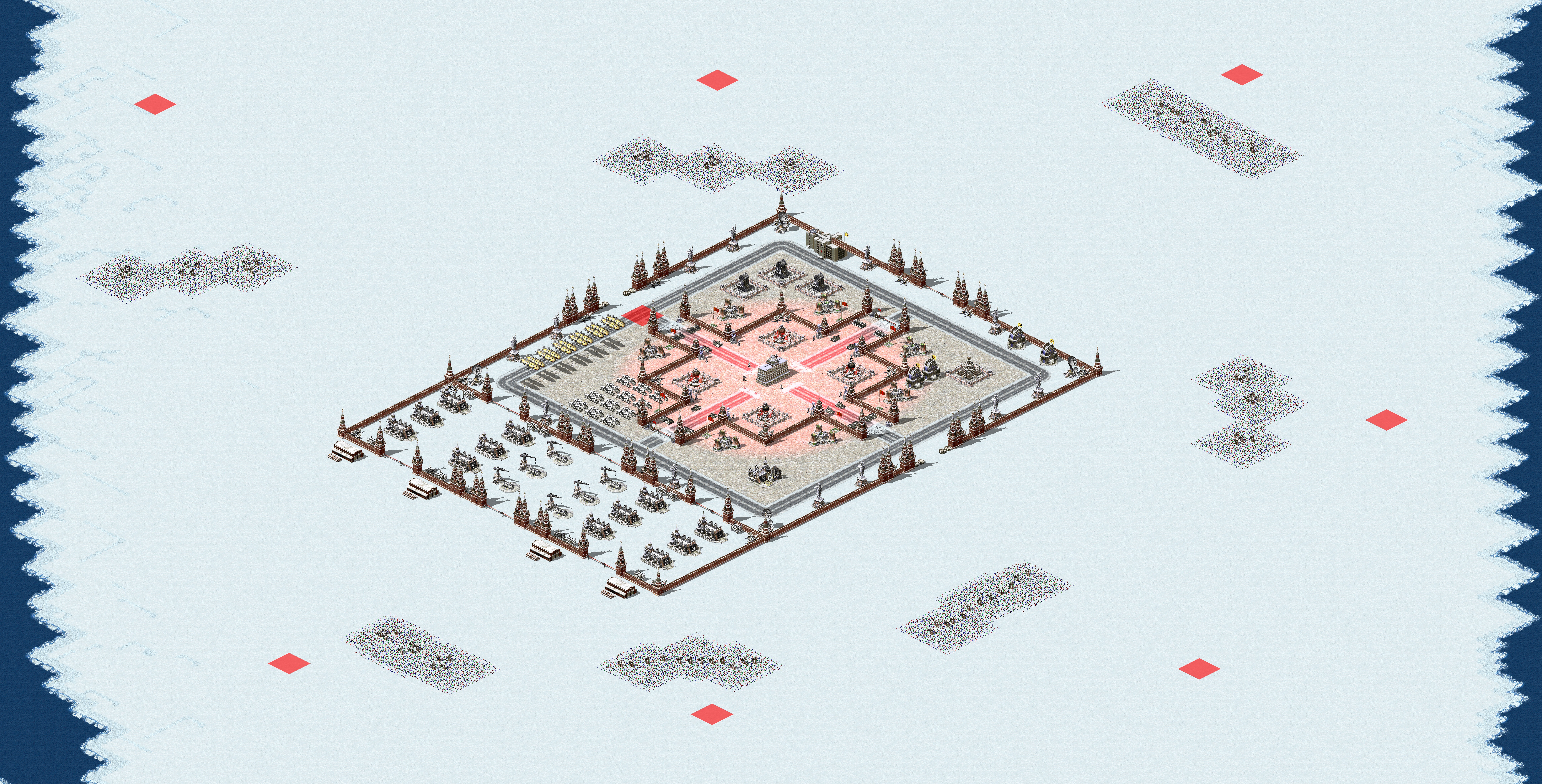 Rendered map: Soviet HQ