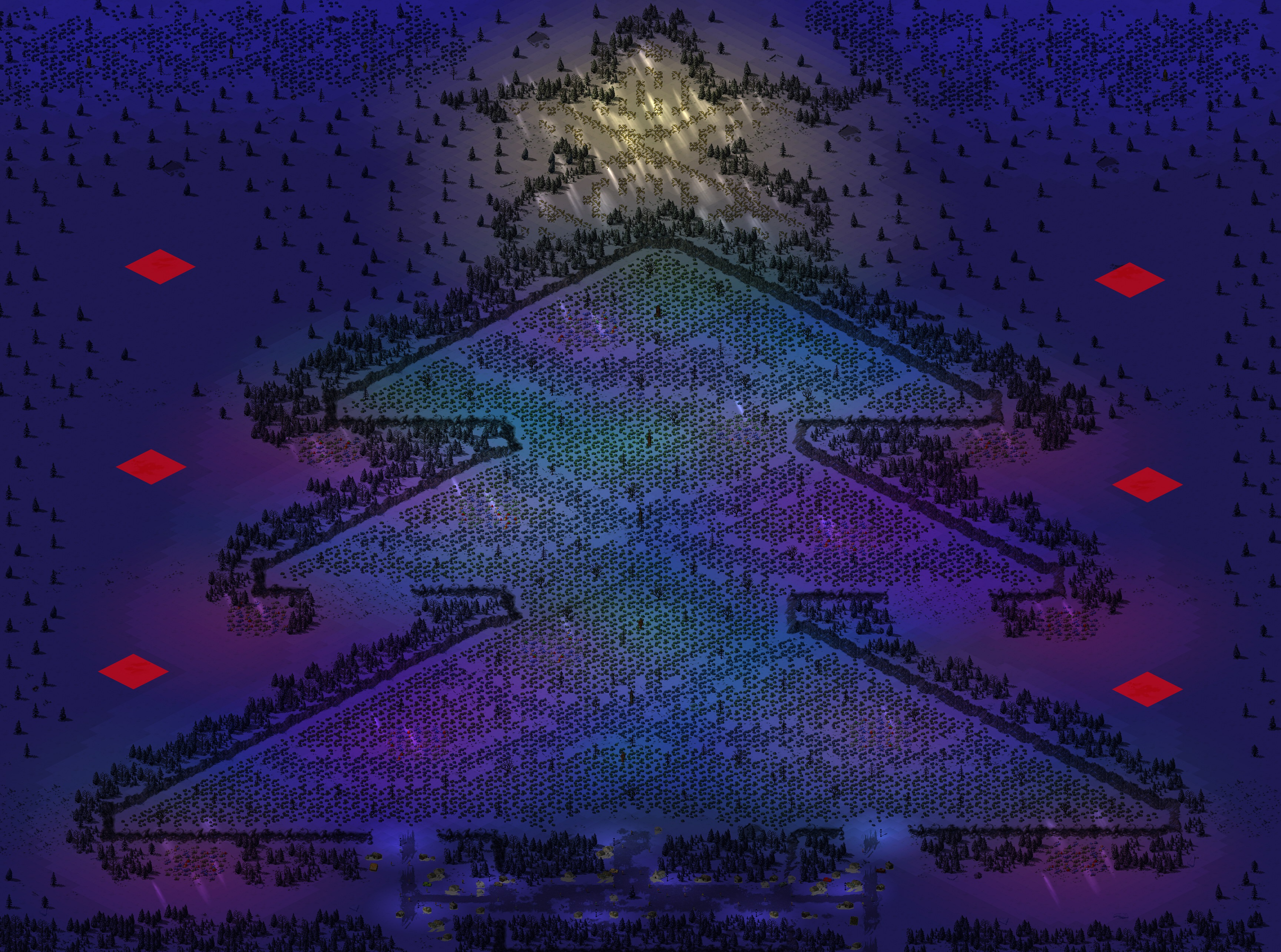 Rendered map: Christmas Tree