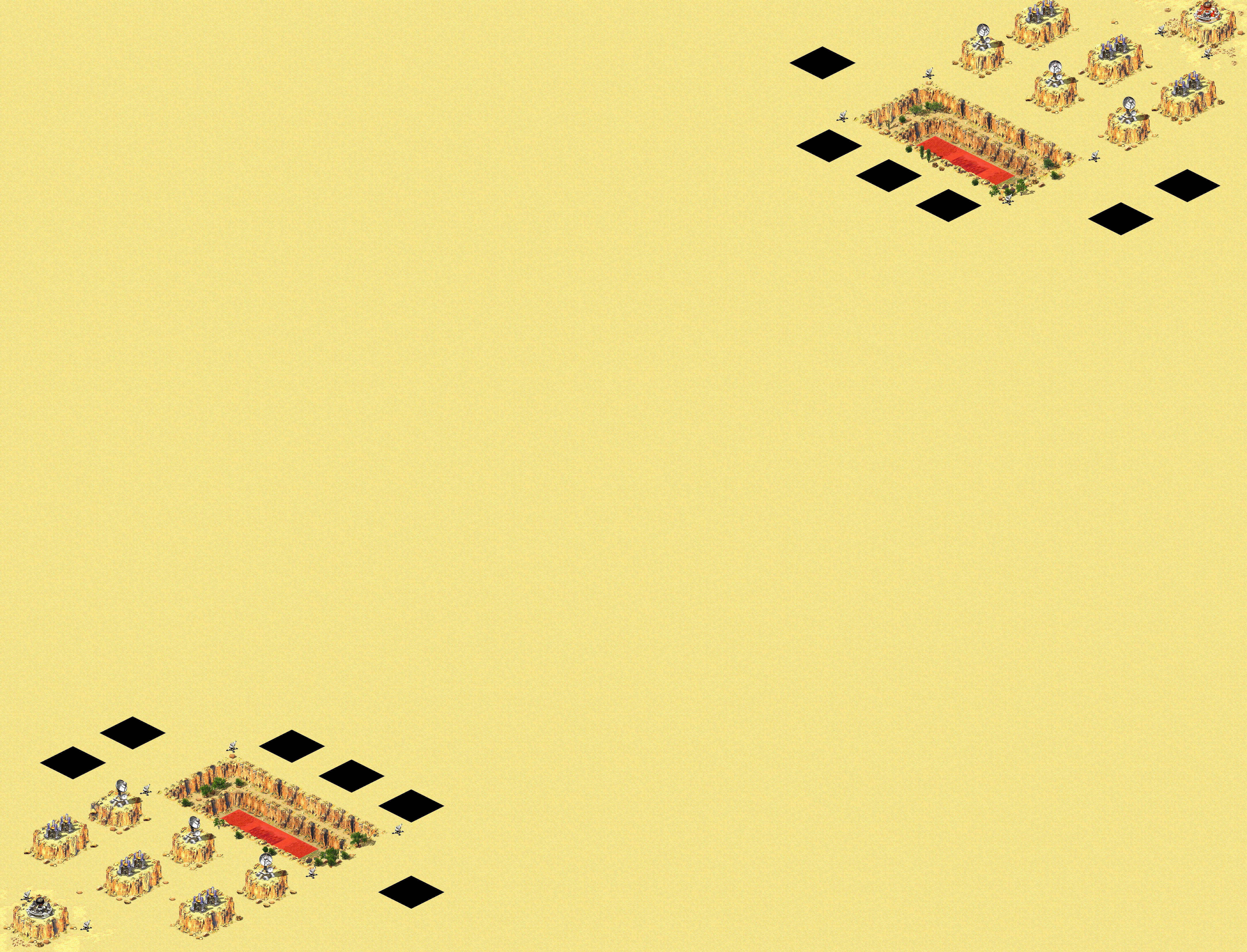 Rendered map: Unit Rush 3v3 A (6)