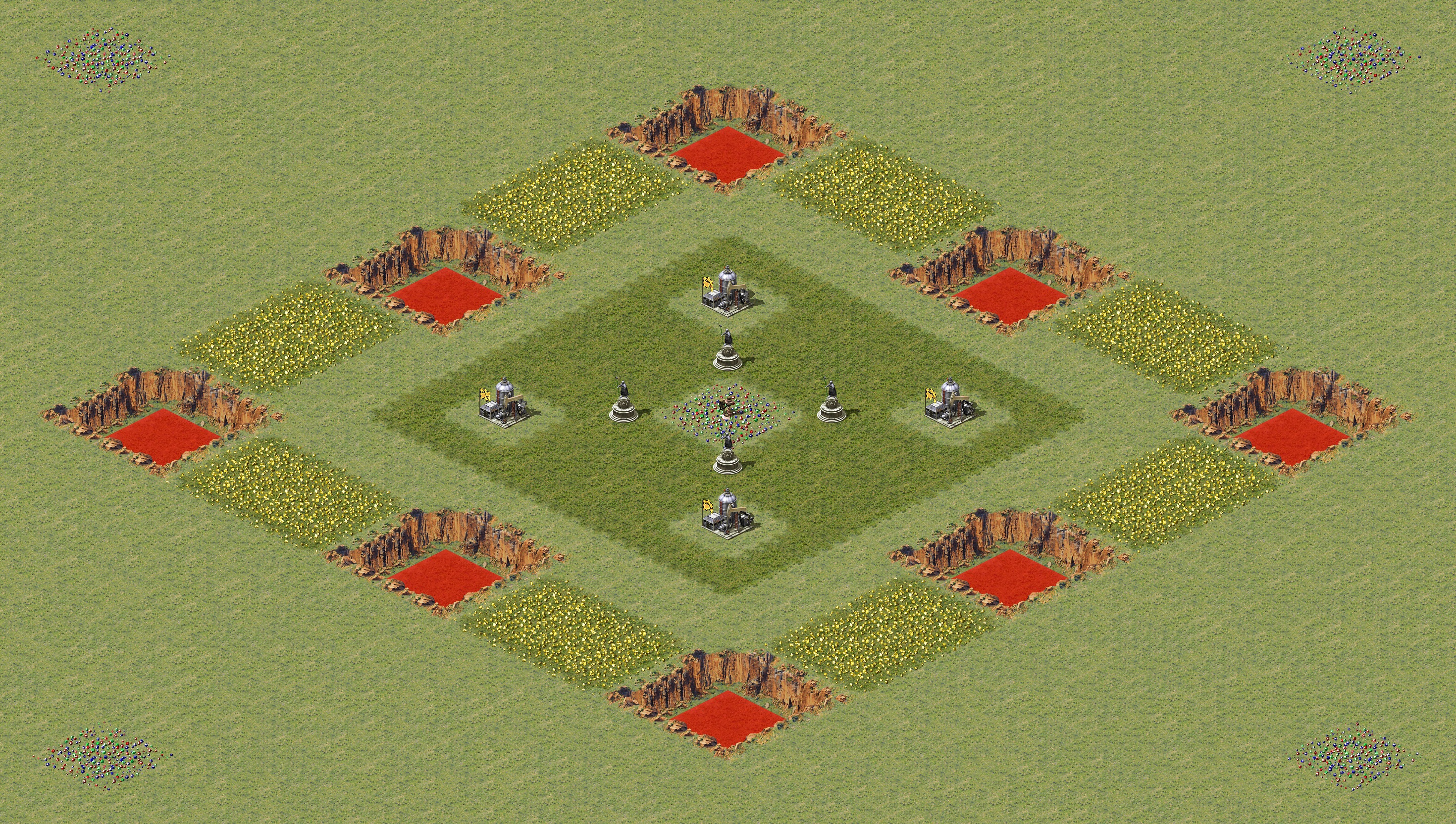 Rendered map: 每人一个小坑