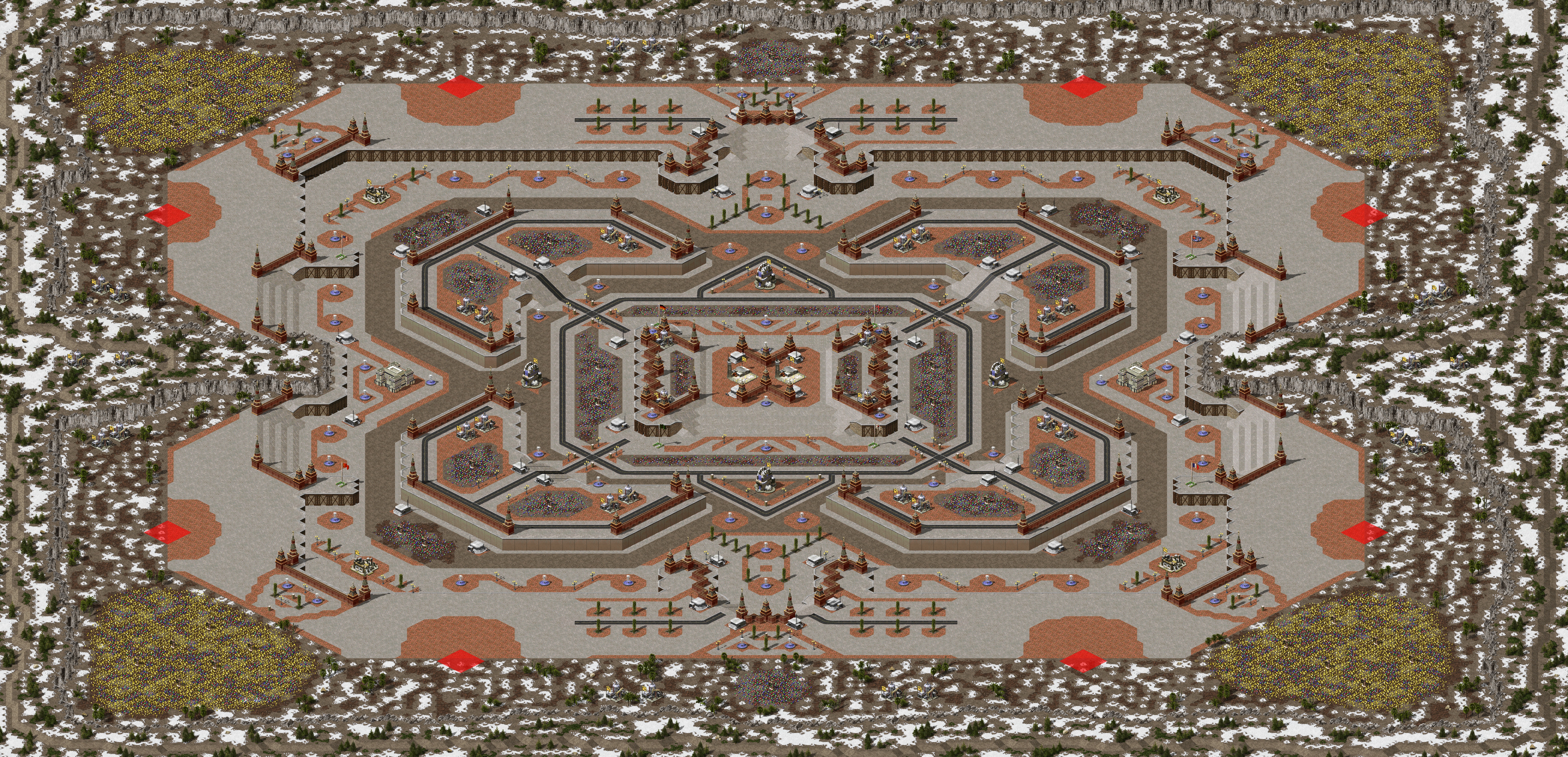 Rendered map: Central Quad (2-8)