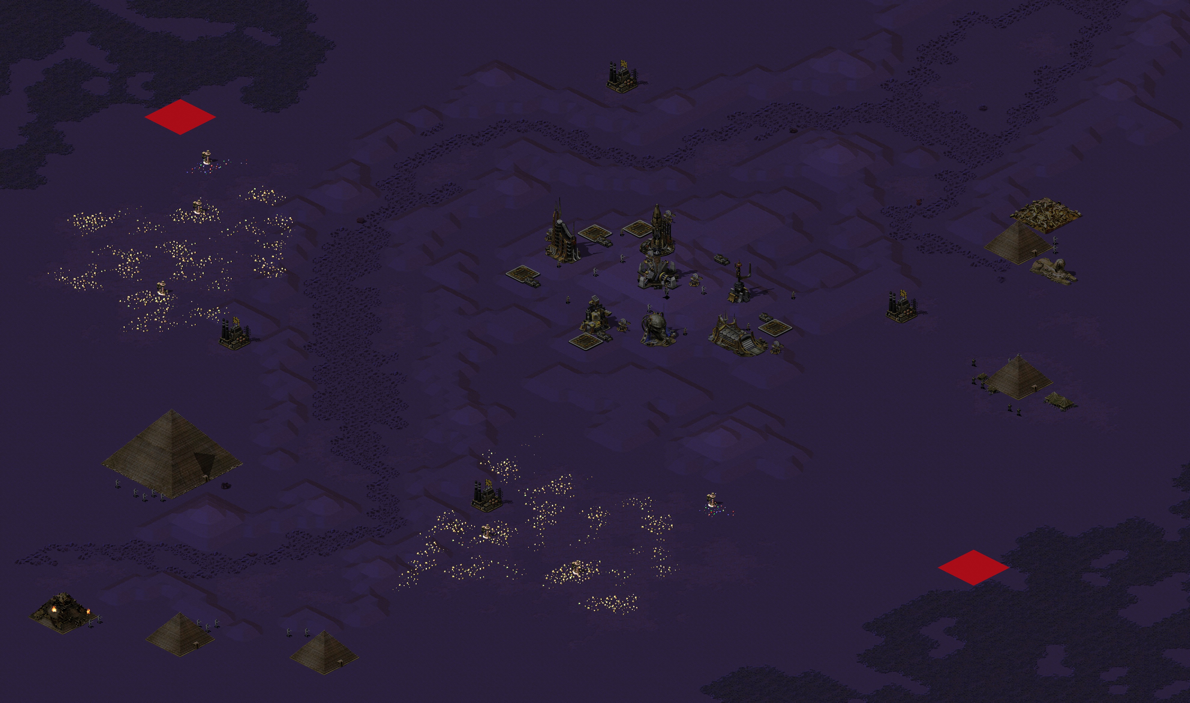 Rendered map: Valley of the kings - West