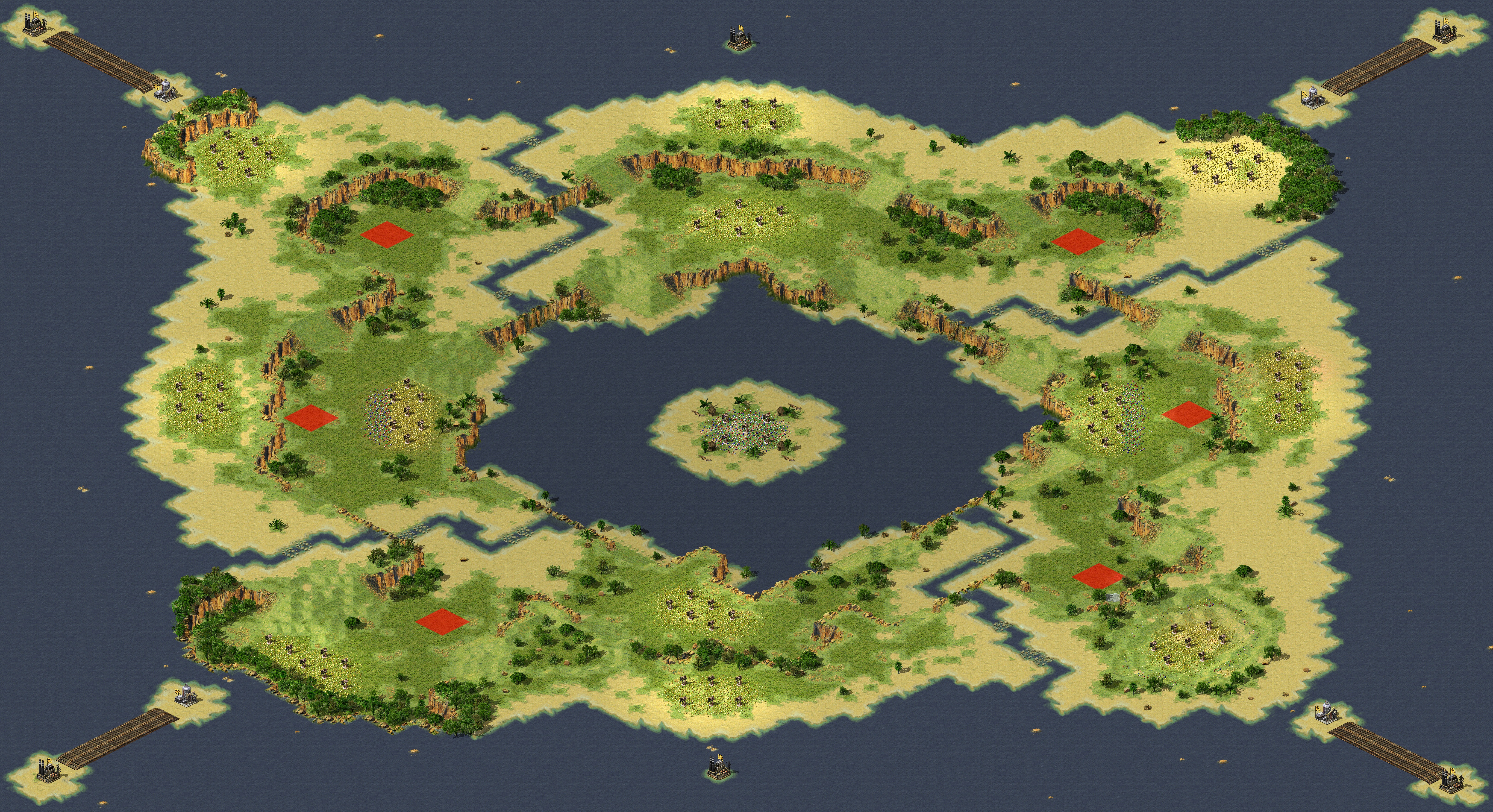 Rendered map: 海天王团战-沙摩西岛