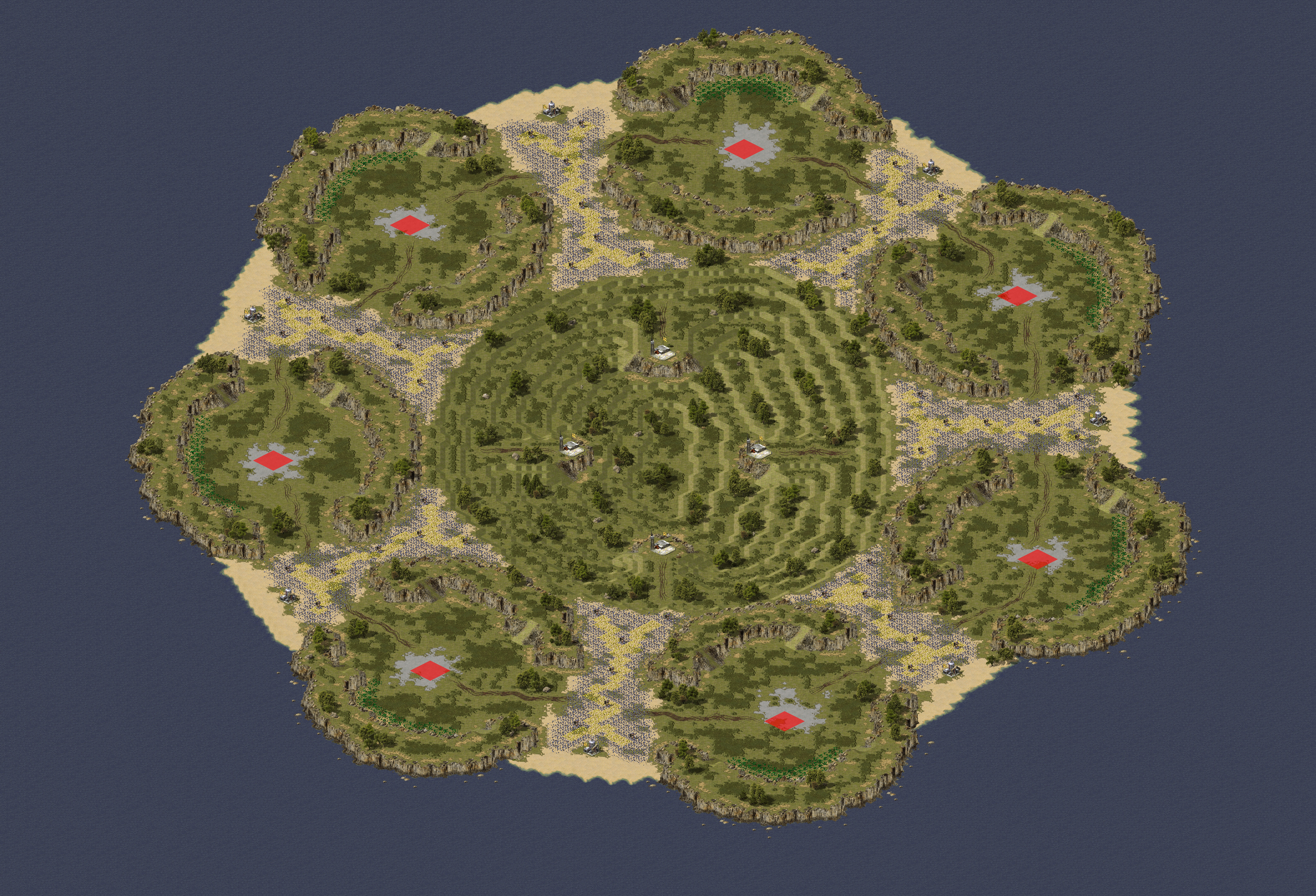 Rendered map: Heptagon Havoc
