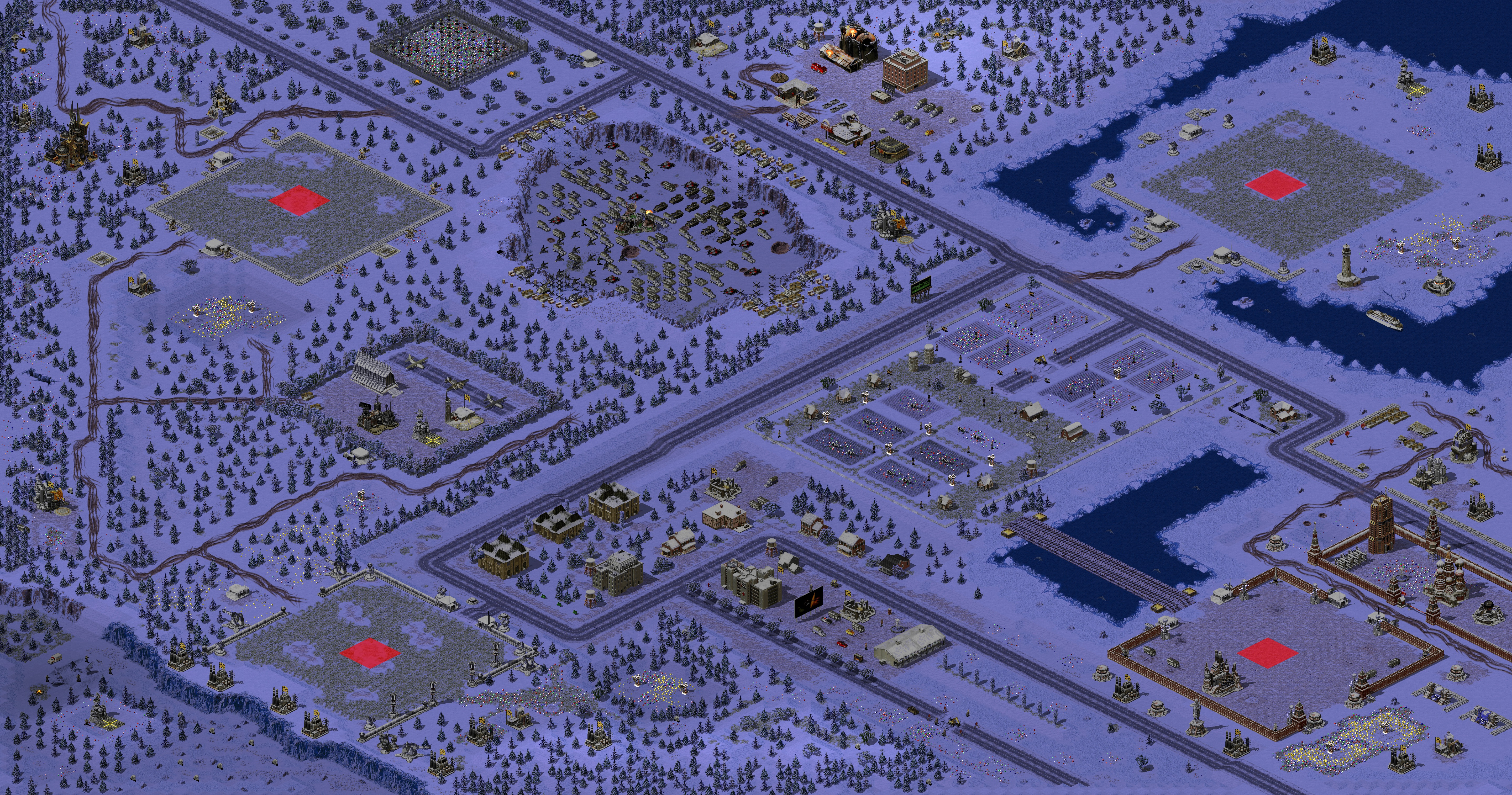 Rendered map: Snow Field