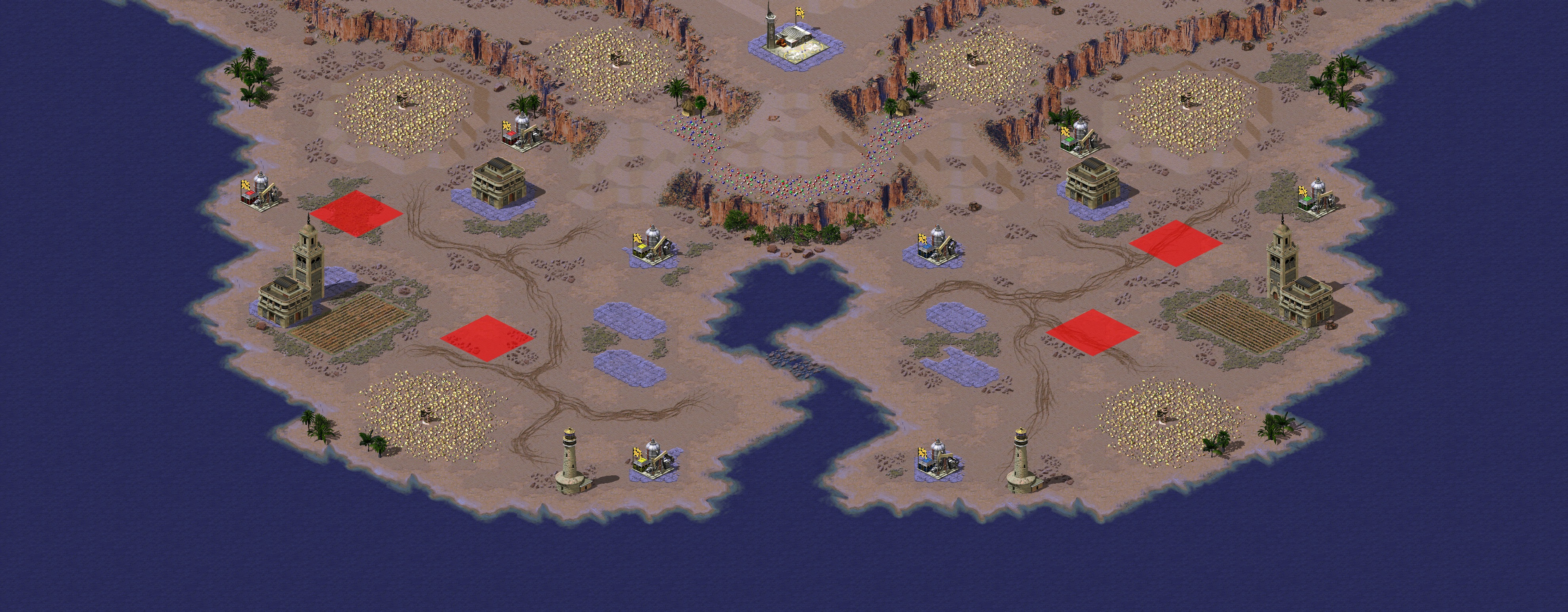 Rendered map: Dune Corner 2v2