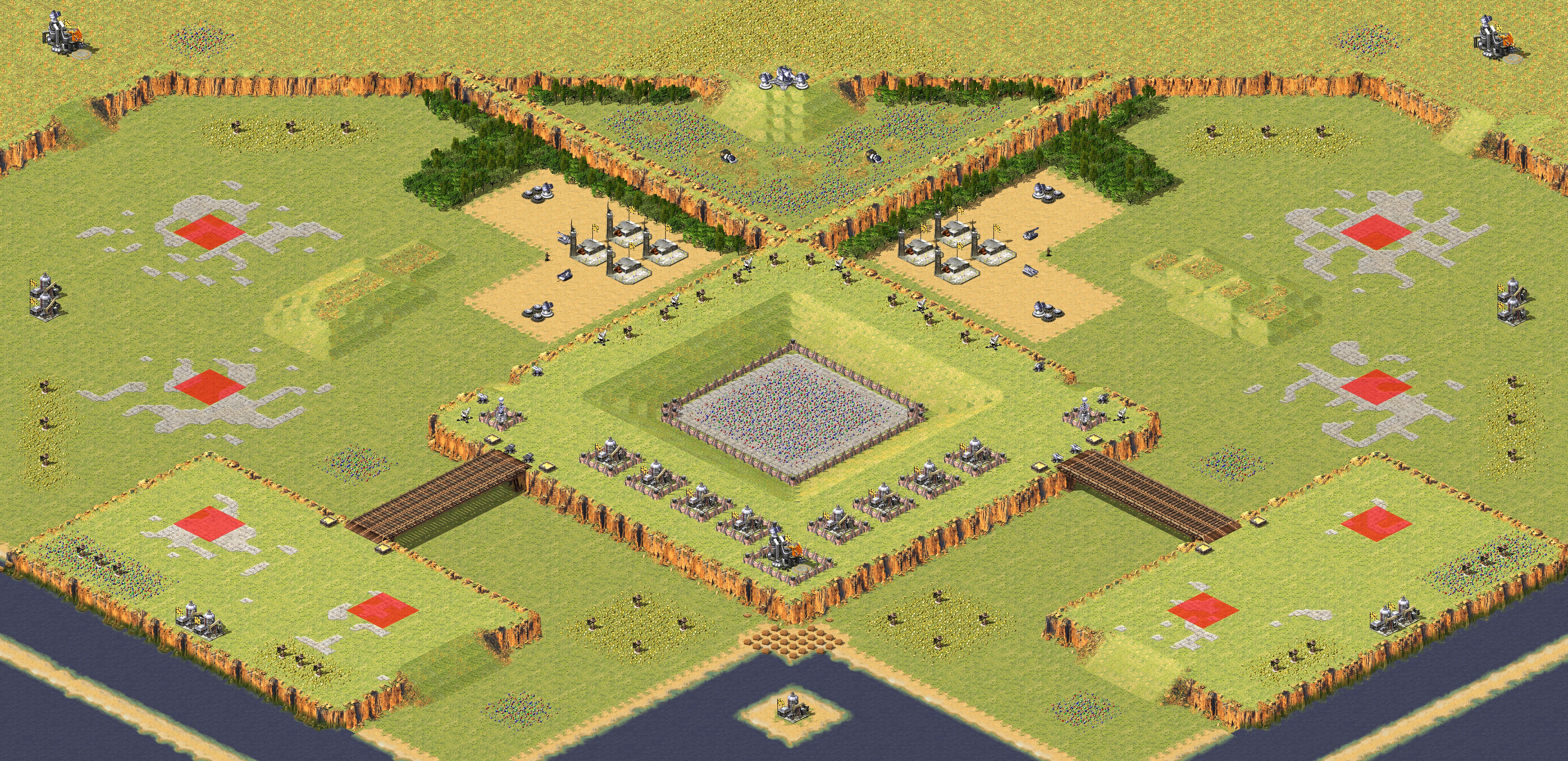 Rendered map: 4v4 Seize City