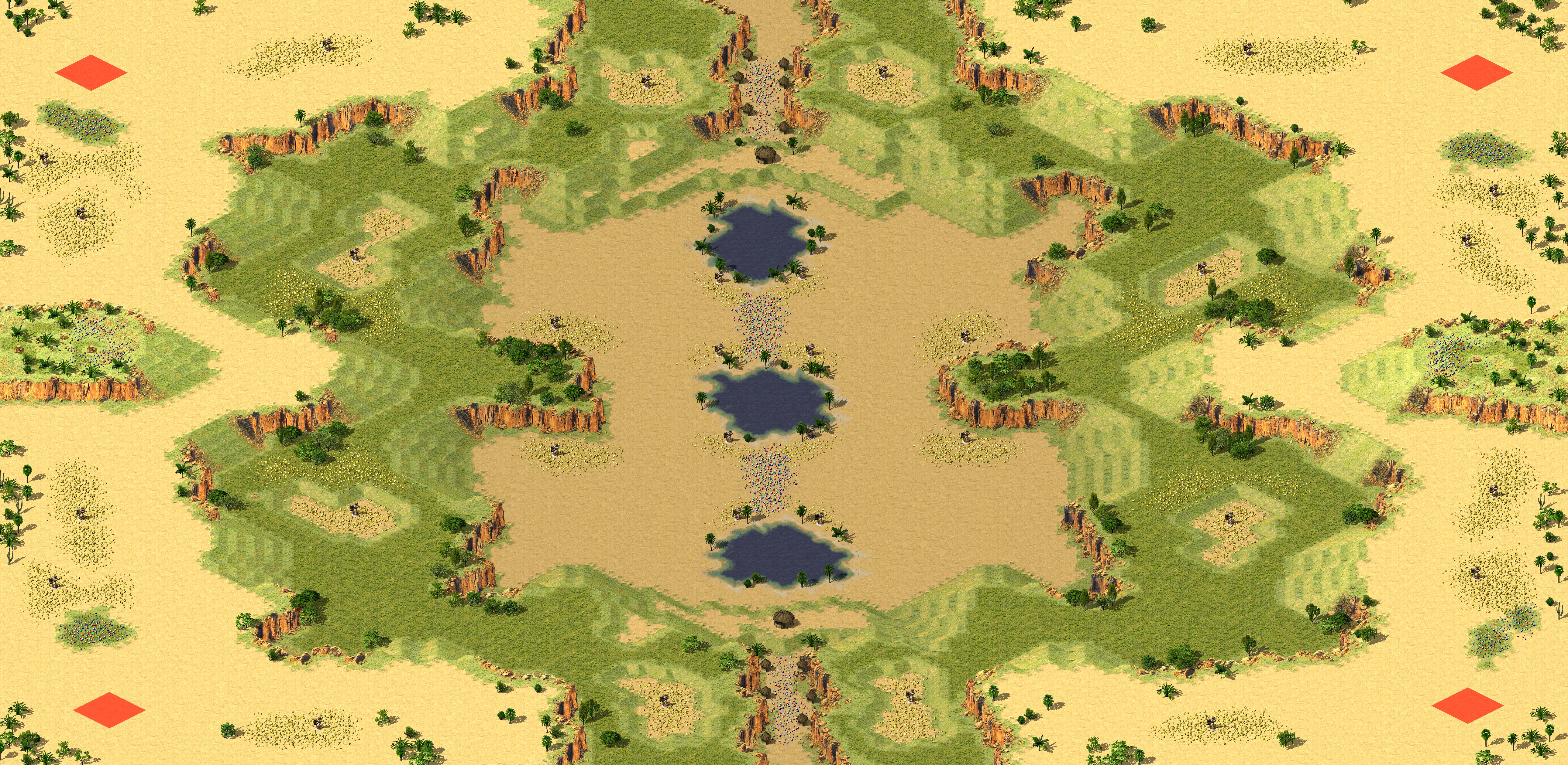 Rendered map: [4] Desert Island LE