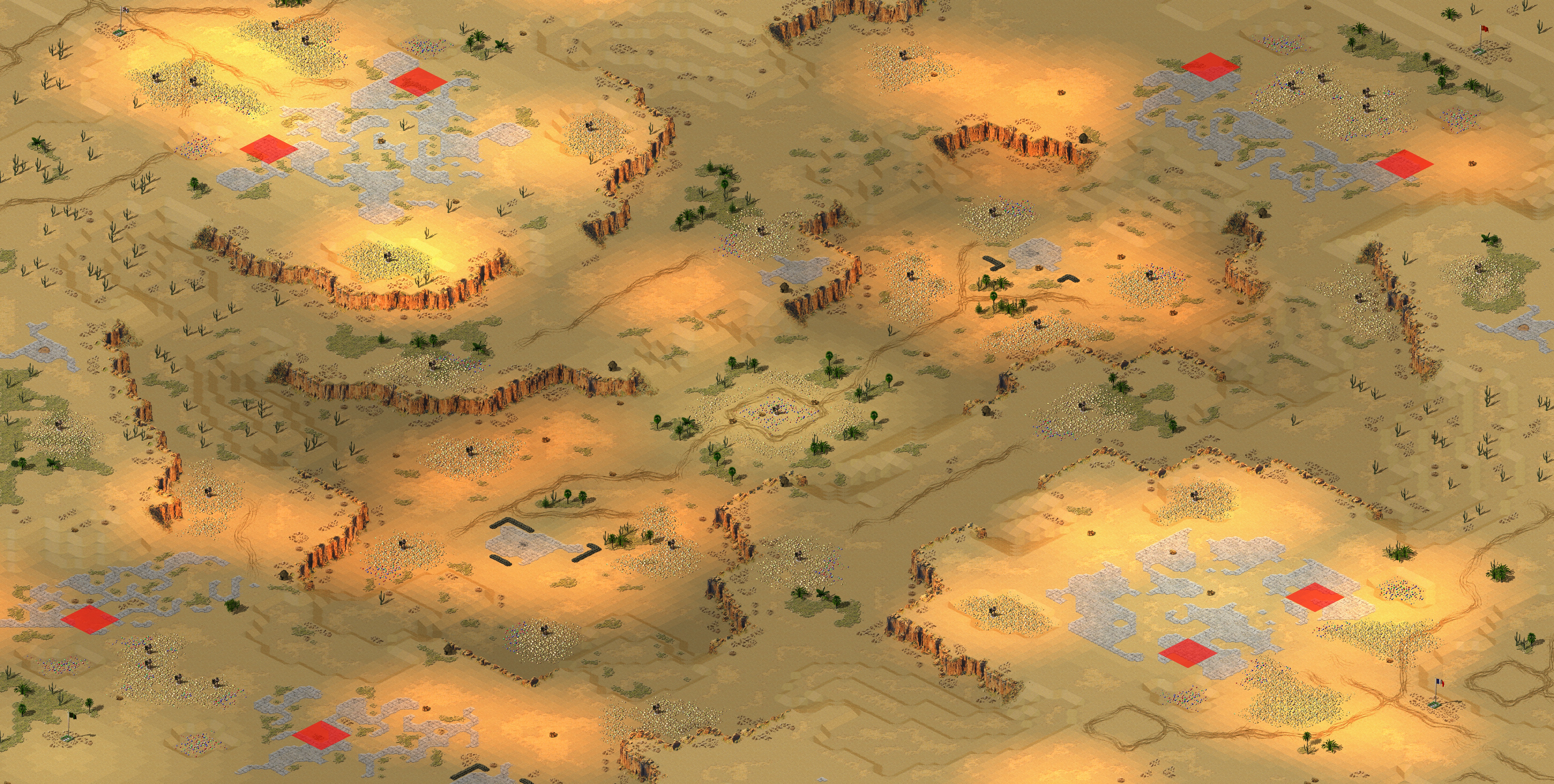 Rendered map: Cliffs of Mongolia