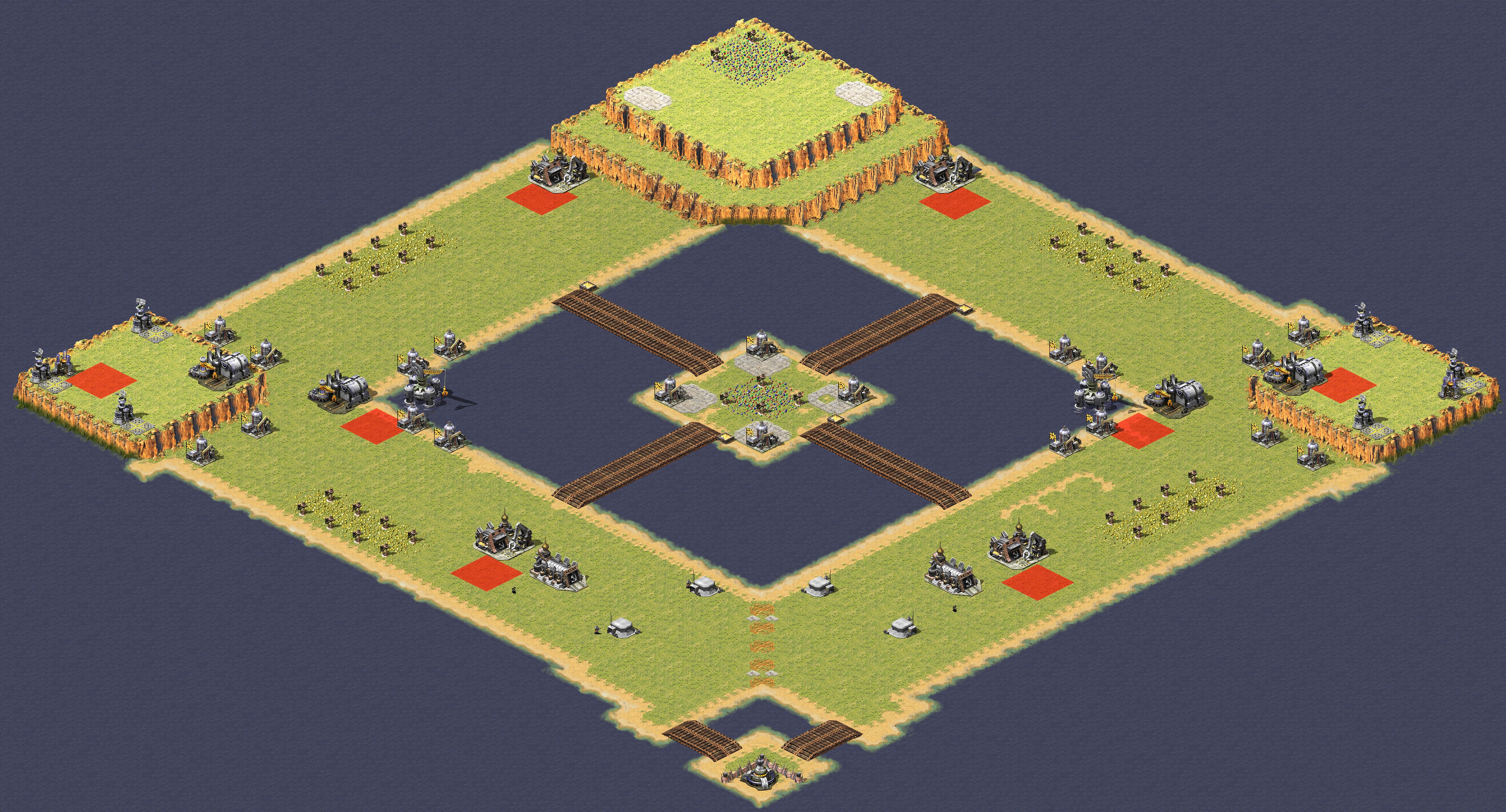 Rendered map: Asymmetric Unfair 4v4