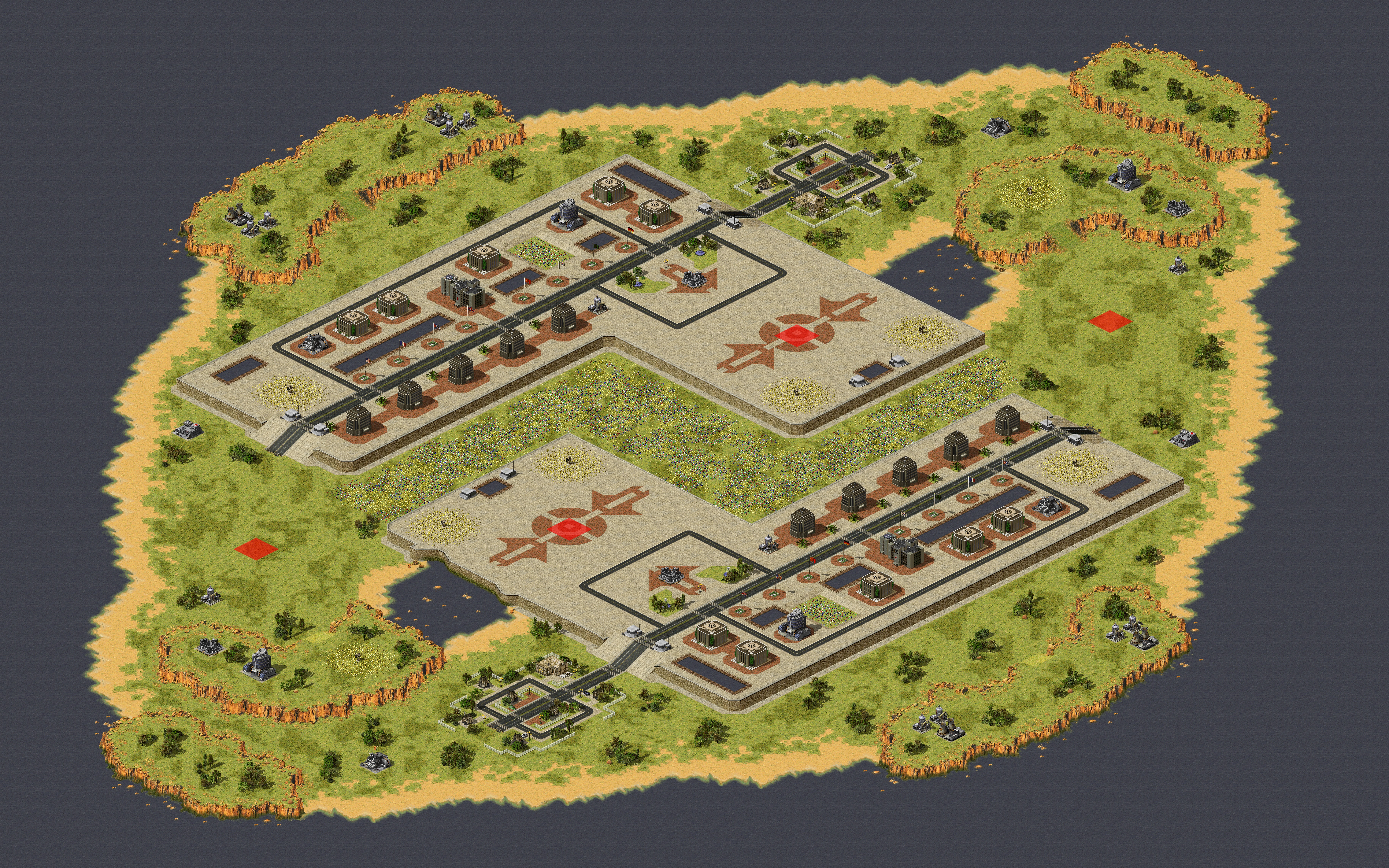 Rendered map: Oppidan Cay