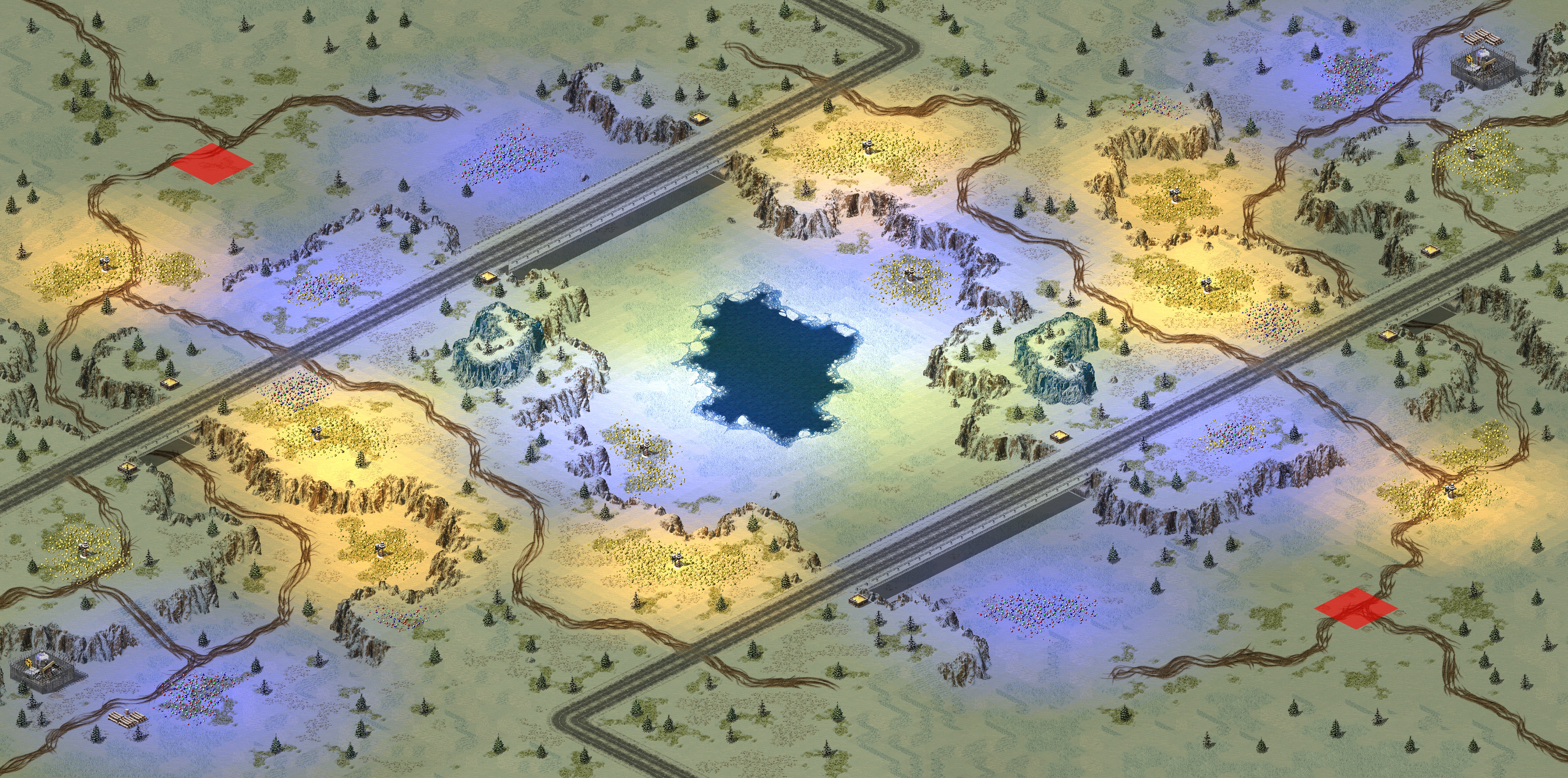 Rendered map: 雪影迷踪