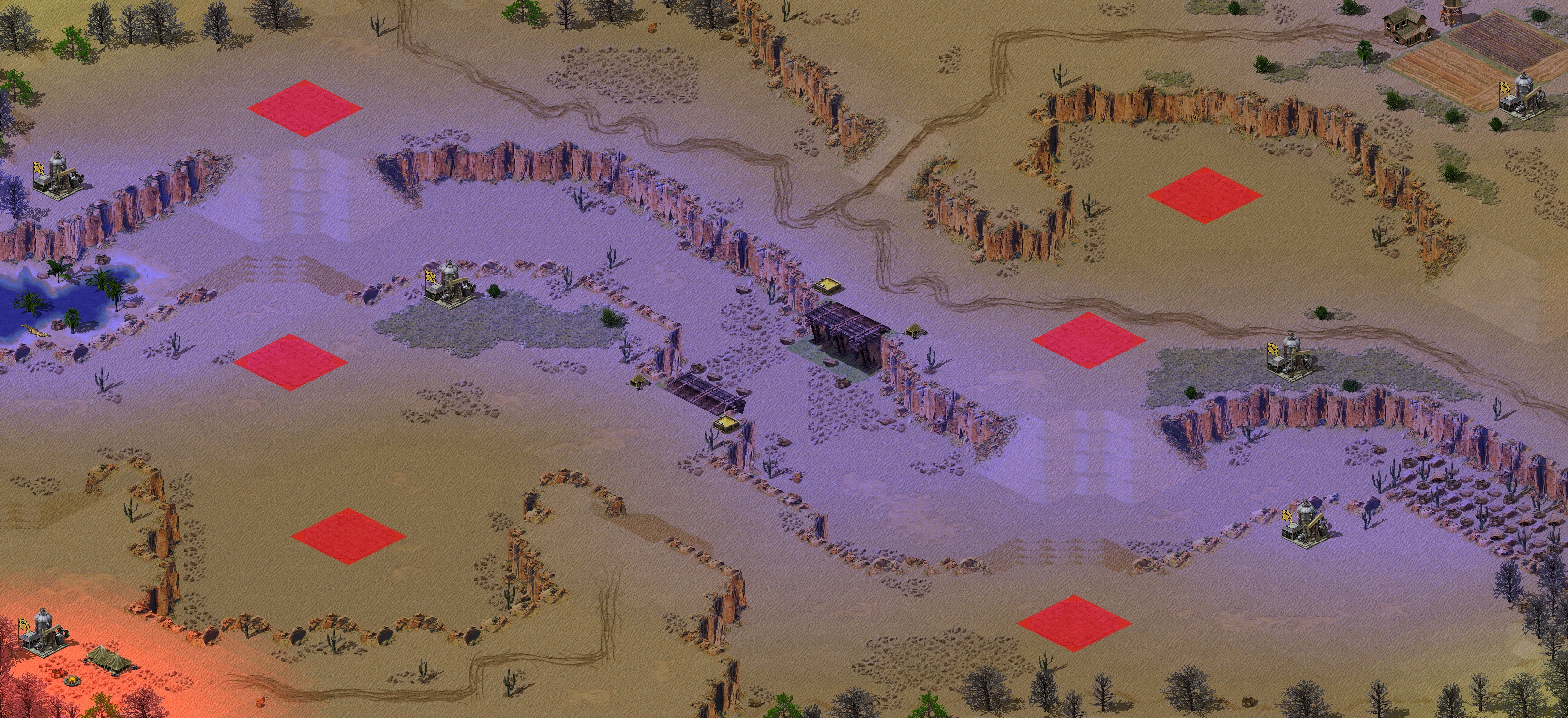 Rendered map: Moon Canyon (3v3)
