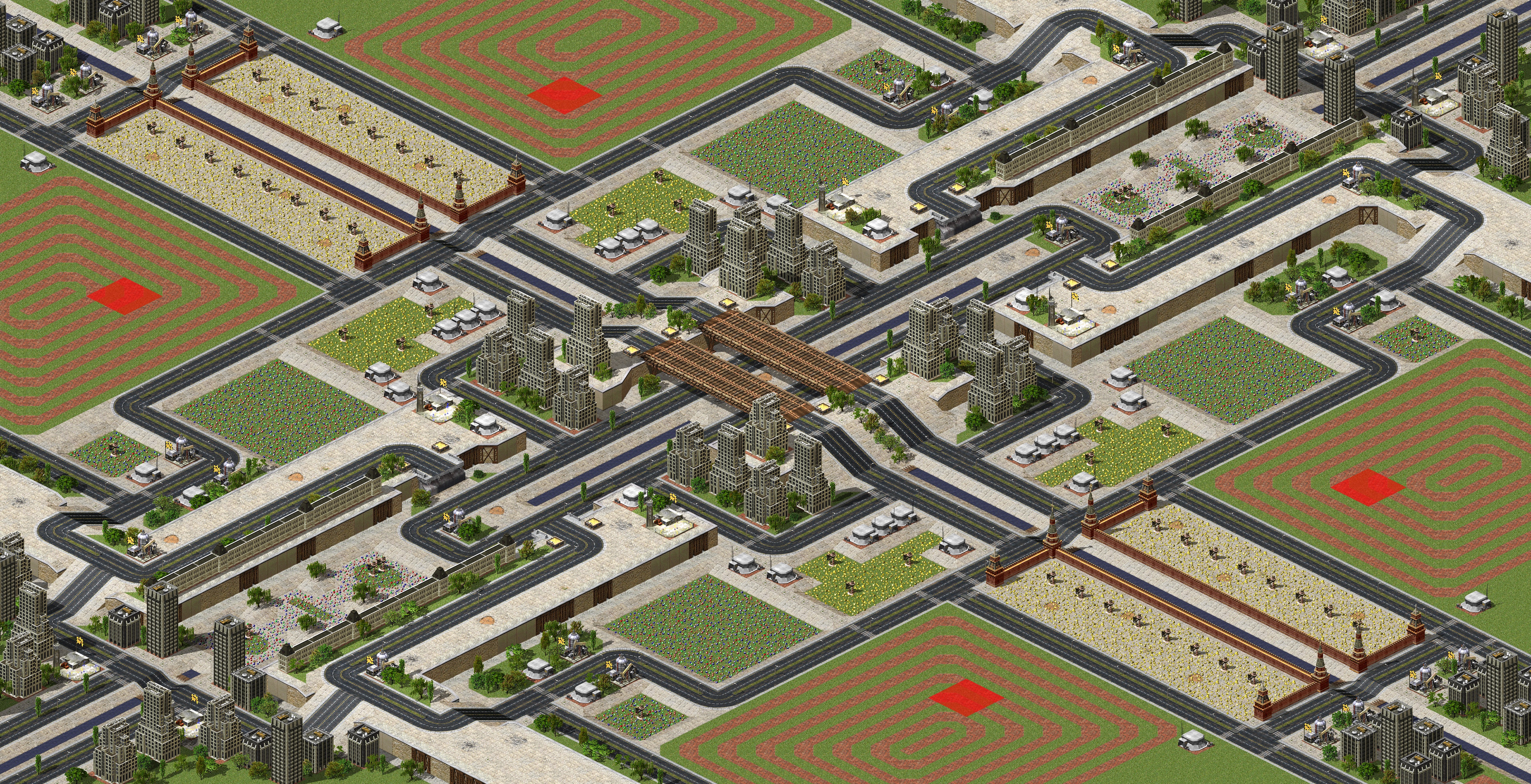 Rendered map: City War