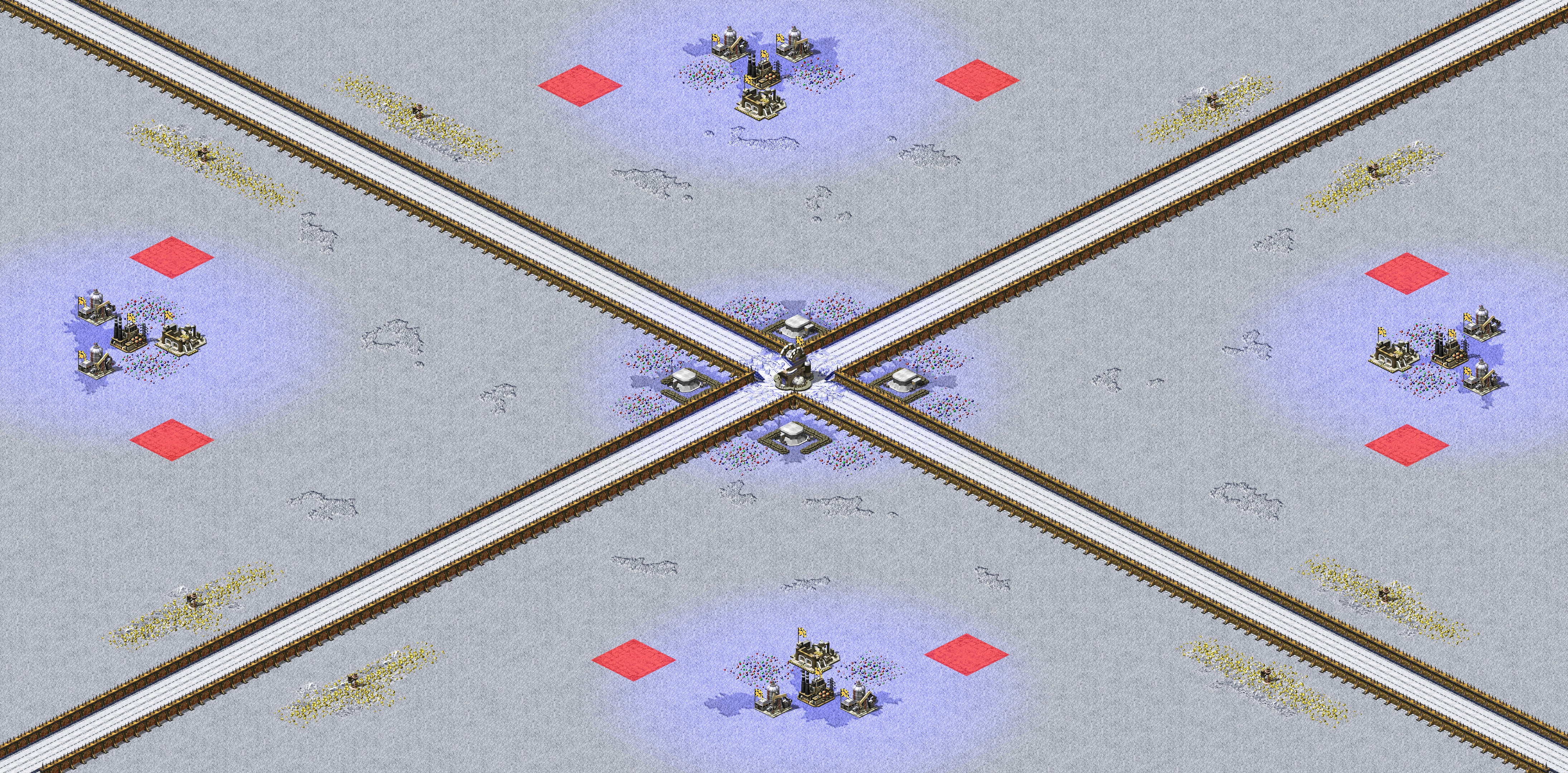 Rendered map: Lab in the center of the Moon