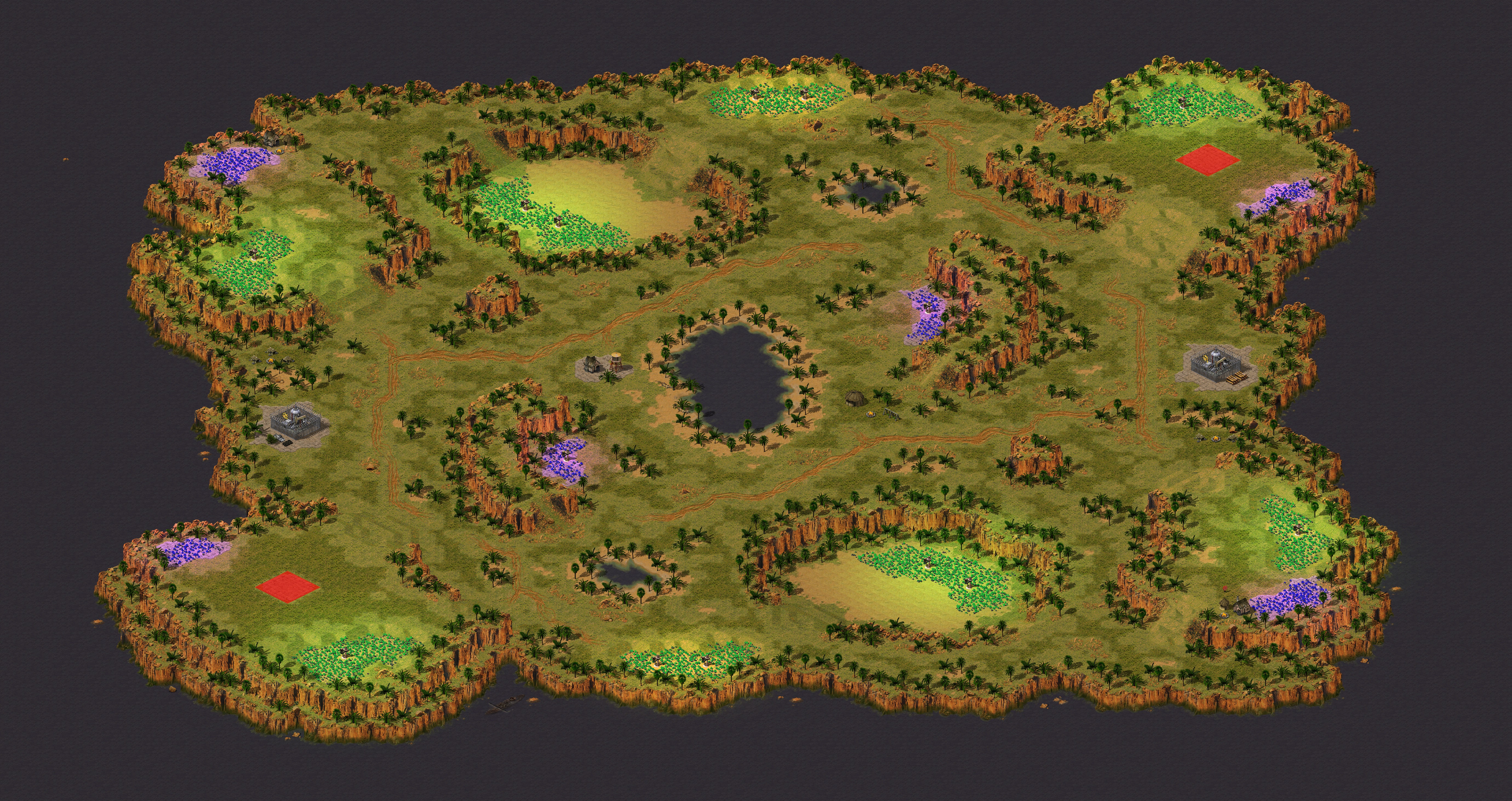 Rendered map: (2) Oasis Trouble