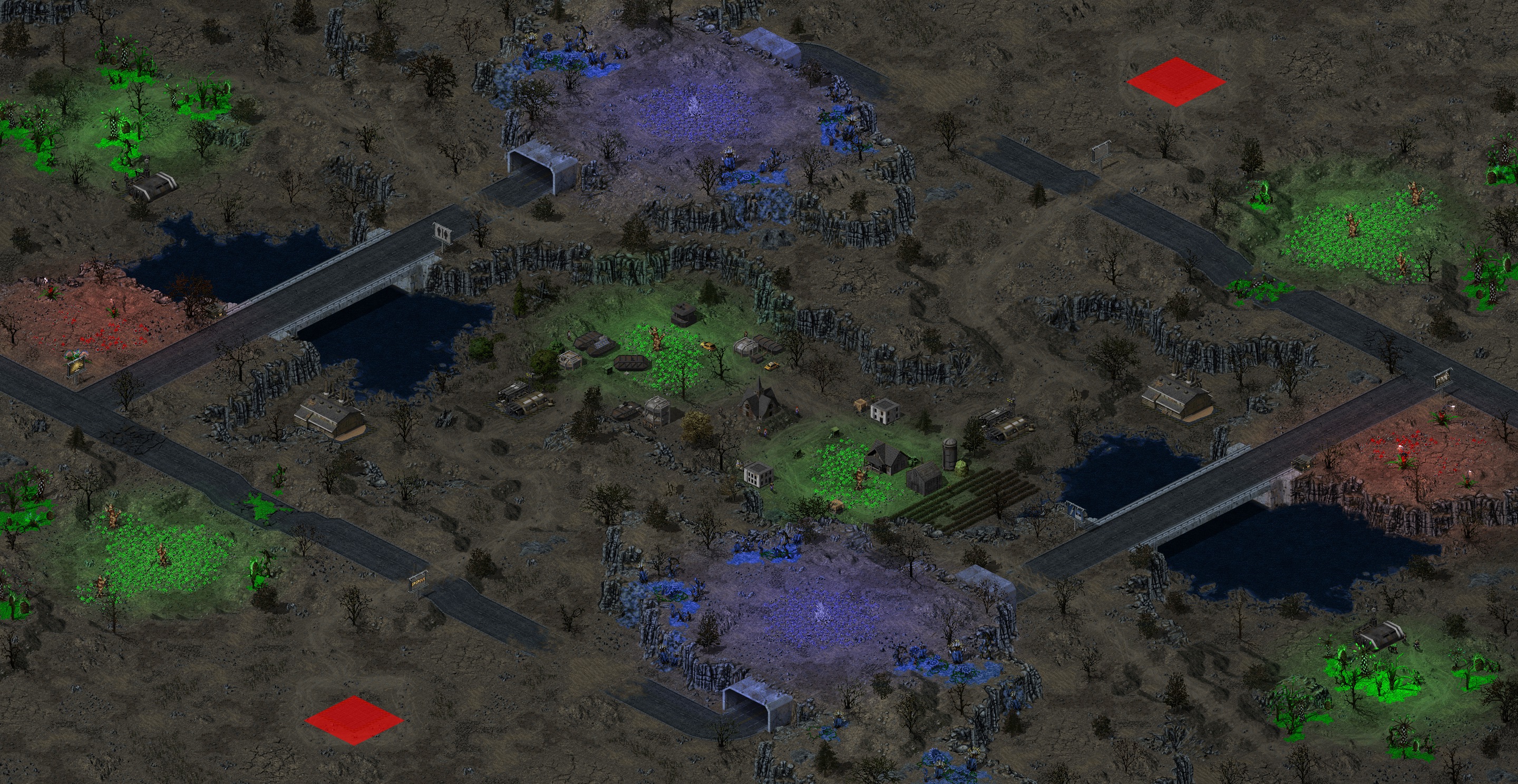 Rendered map: Forsaken Canyon