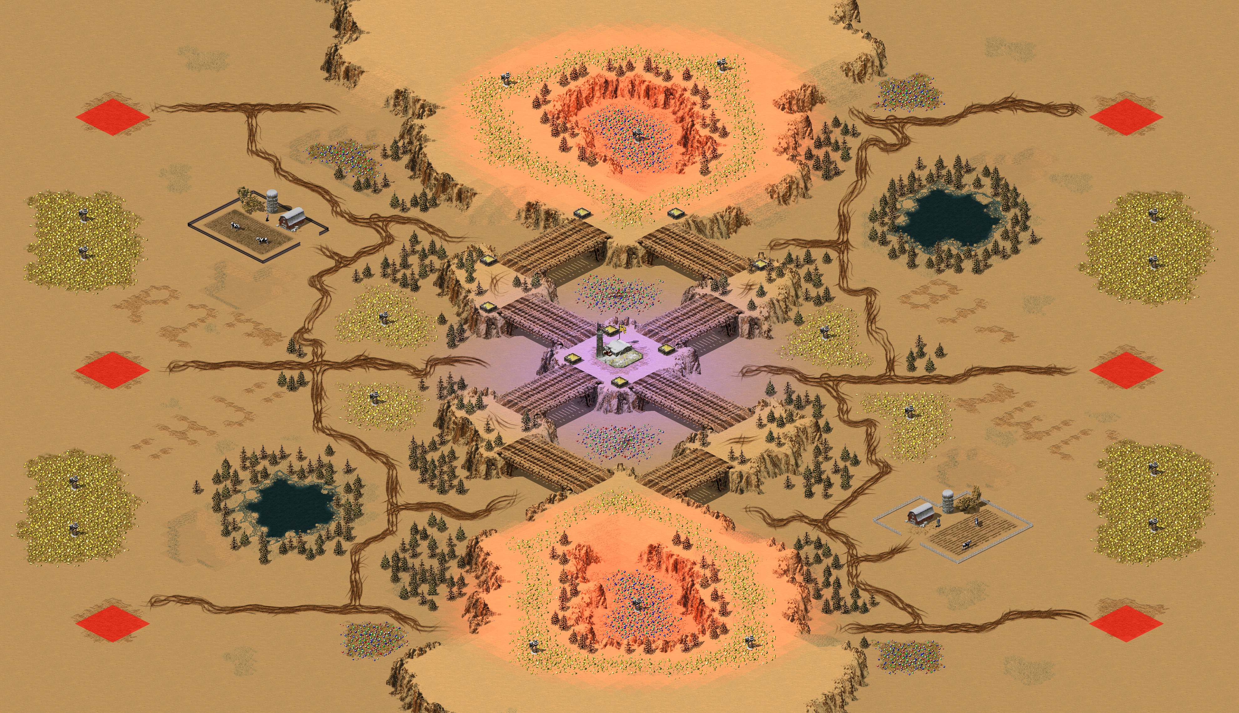 Rendered map: Blazing Snow Mountain