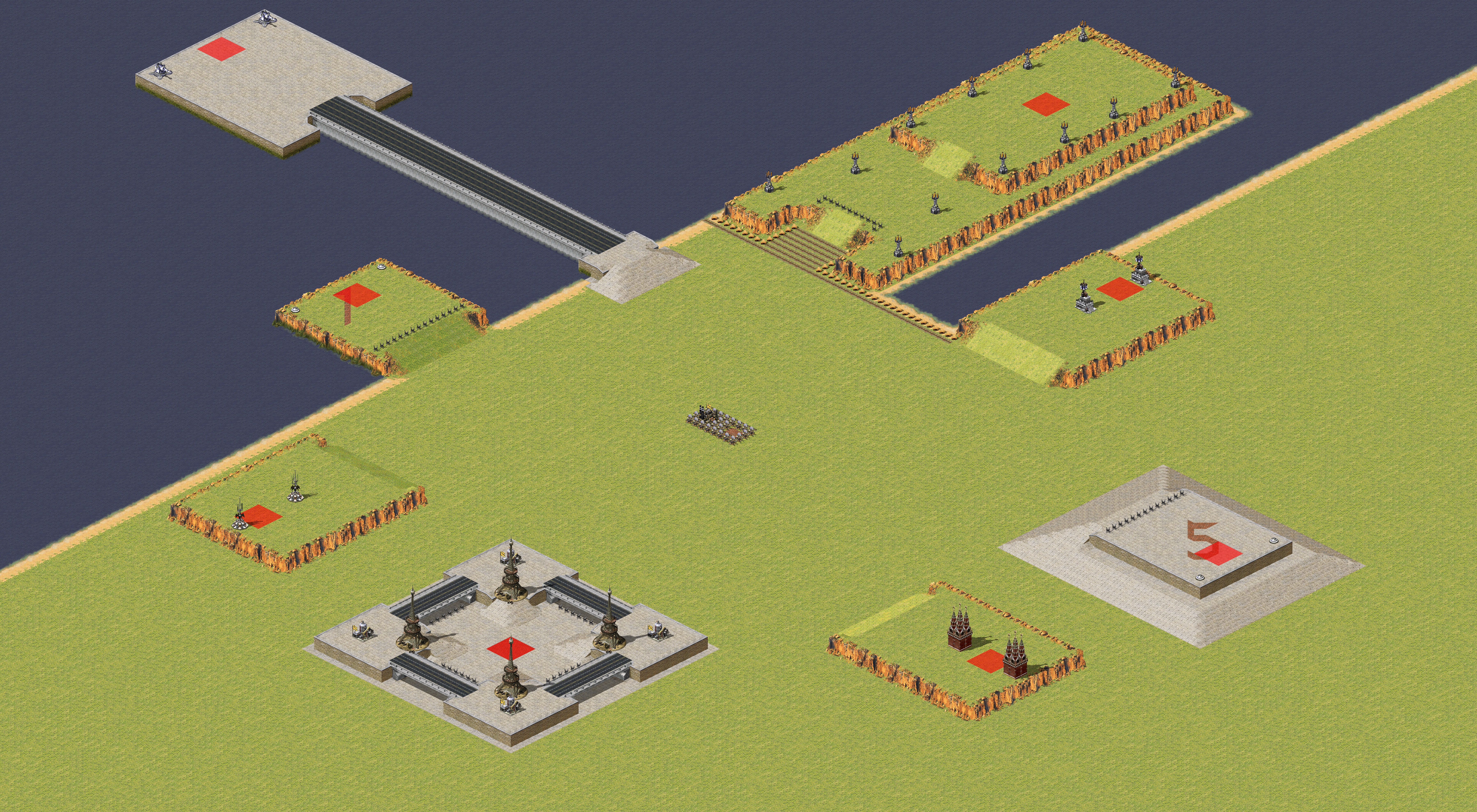 Rendered map: Unfair Hawking Ground - Tech Rush