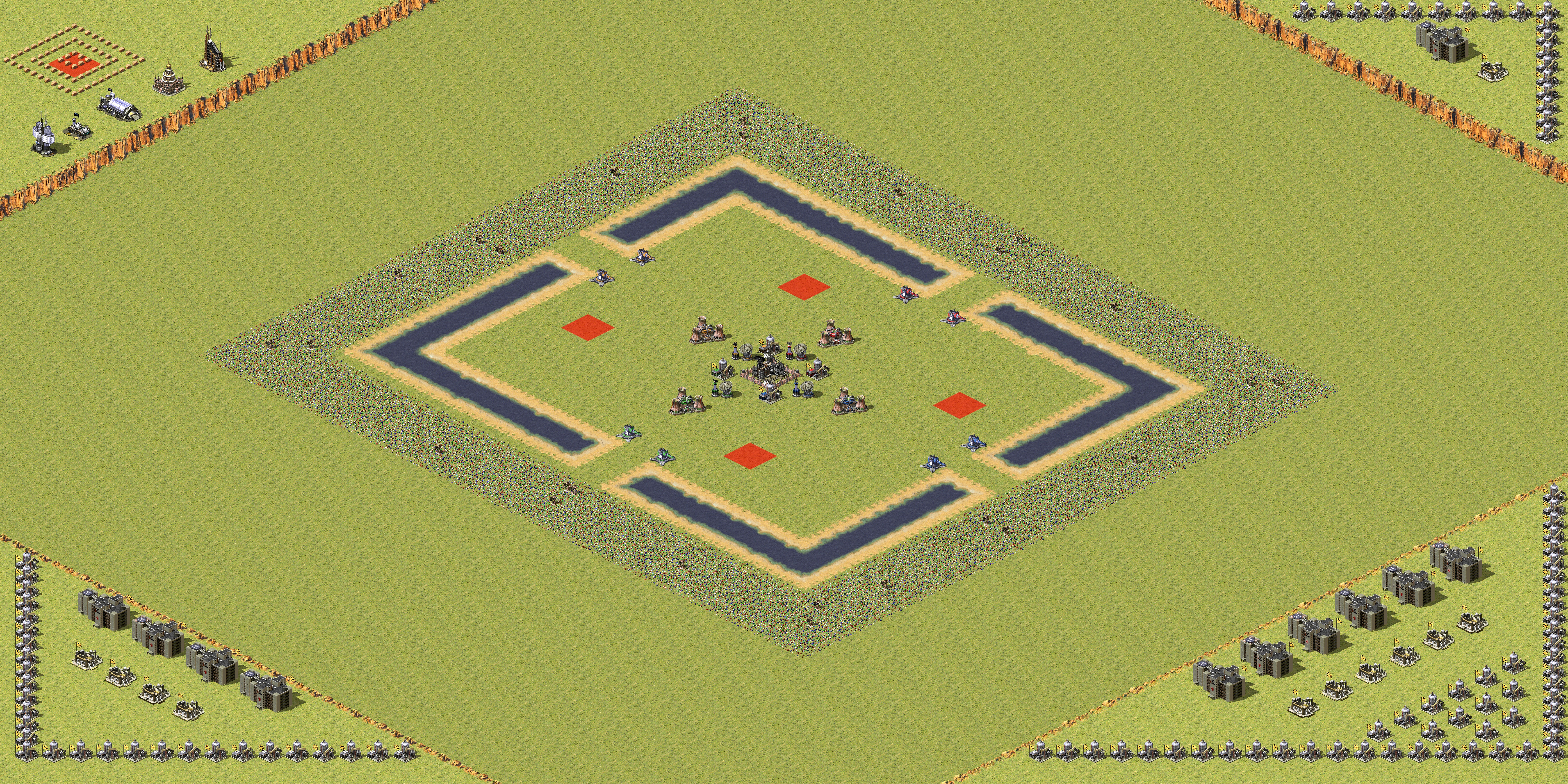 Rendered map: Mission Defend the HQ (modified by XAN) and alldie12
