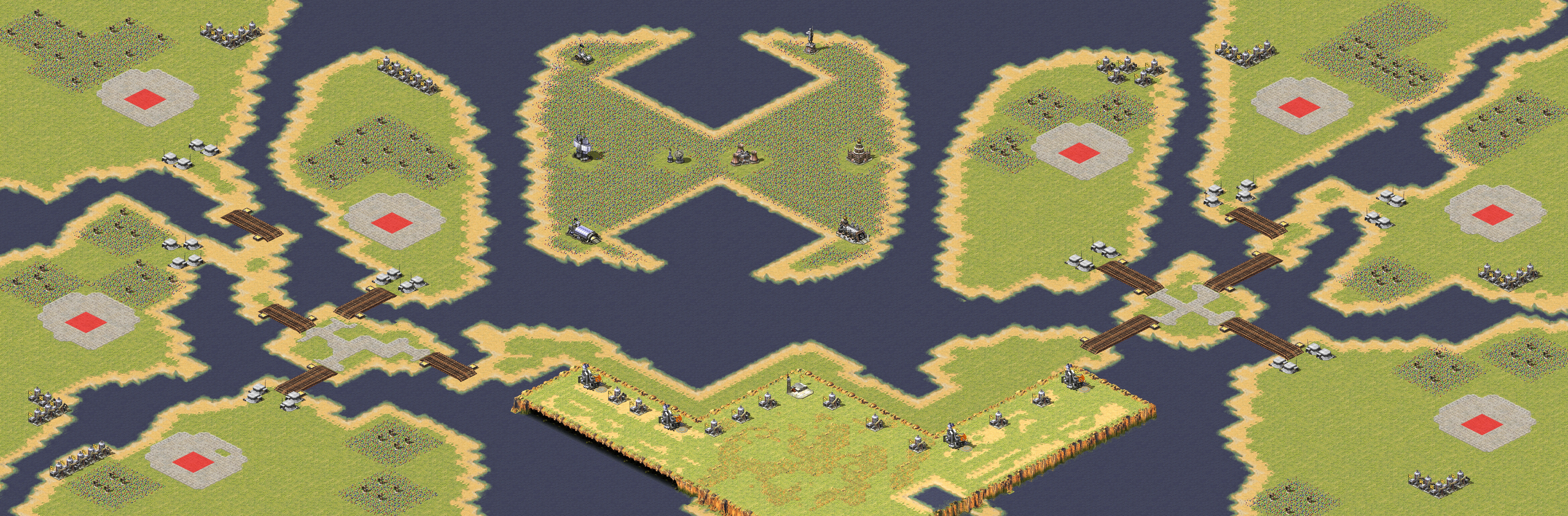 Rendered map: Sea & Land 4v4